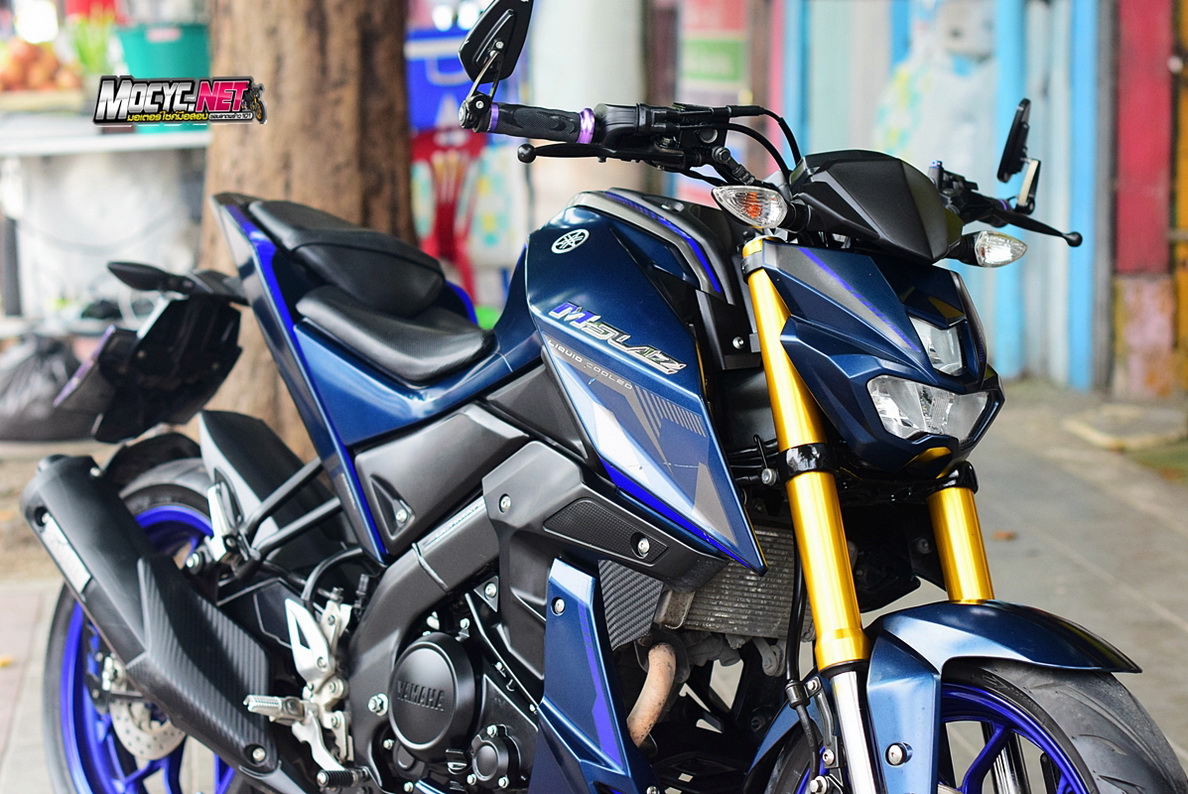 (( ขายแล้วครับ )) M slaz 2019 สีนํ้าเงินขอบคุณน้องเอมอร ที่มาอุดหนุนครับ