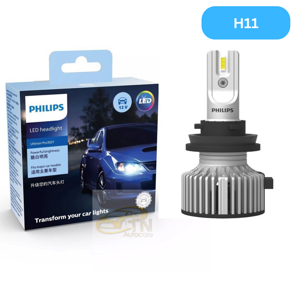 หลอดไฟหน้า PHILIPS LED Ultinon Pro3021