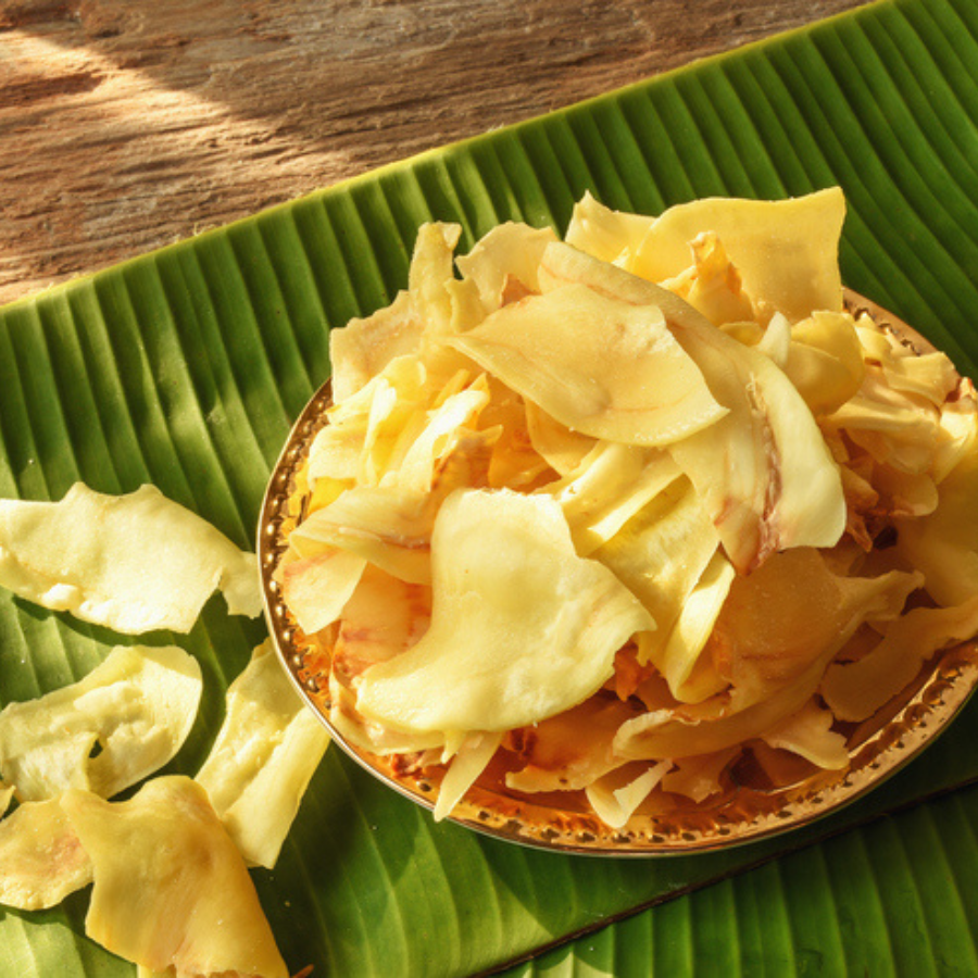 ทุเรียนกรอบ เกรดA 150 กรัม เคี้ยวเพลิน ของว่าง ขนม ผลไม้อบกรอบ Greenpea