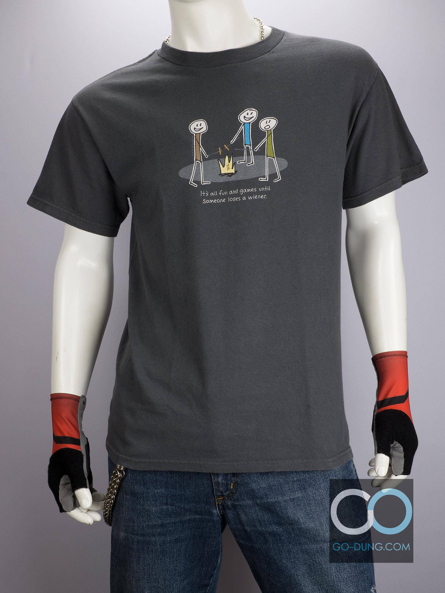 เสื้อยืดมือสองวินเทจ ลายแท้ TENNESSEE RIVER : It Also Fun And Game Until Someone Loses a wiener ผ้า 100 คอตตอน