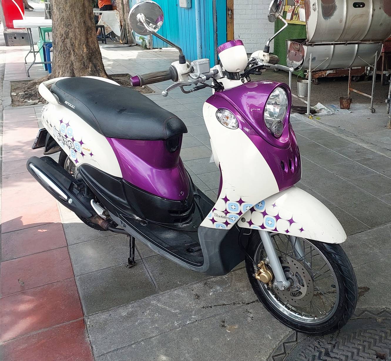 (ปิดการขาย) ประเดิมต้นเดือนขอบคุณลูกค้าที่มาอุดหนุนครับผม Fino เกแยก สีม่วงขาว ของดีหายากอีกแล้วครับท่าน