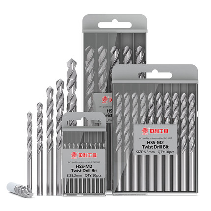 OPP BEILI ดอกสว่านไฮสปีด HSS เกรด 6542 M2 ขนาด 1-13 mm.