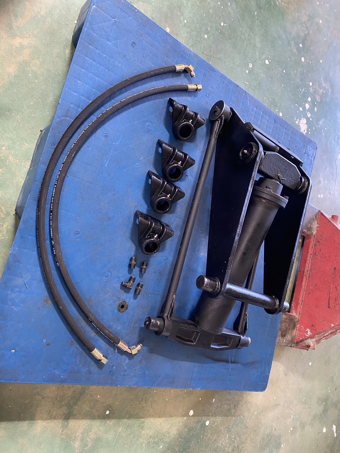 ชุดดั้มพ์ไฮดรอลิค1.5ตัน แกน 50 มม. พร้อมปั้มไฟฟ้า12V ชุดดั้มพ์สำหรับรถเล็ก รถปิคอัพ4x2 รถกระบะ