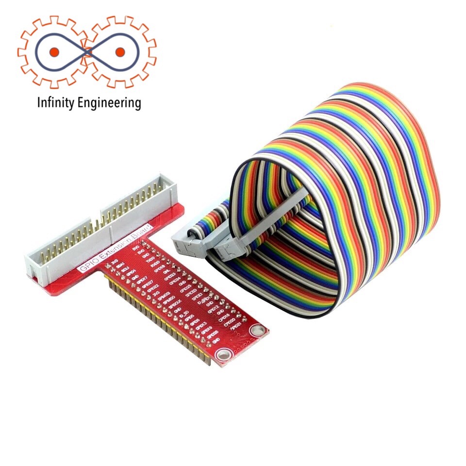 GPIO Cable + T-Cobbler Breakout สำหรับ Raspberry Pi 4B / 3B+