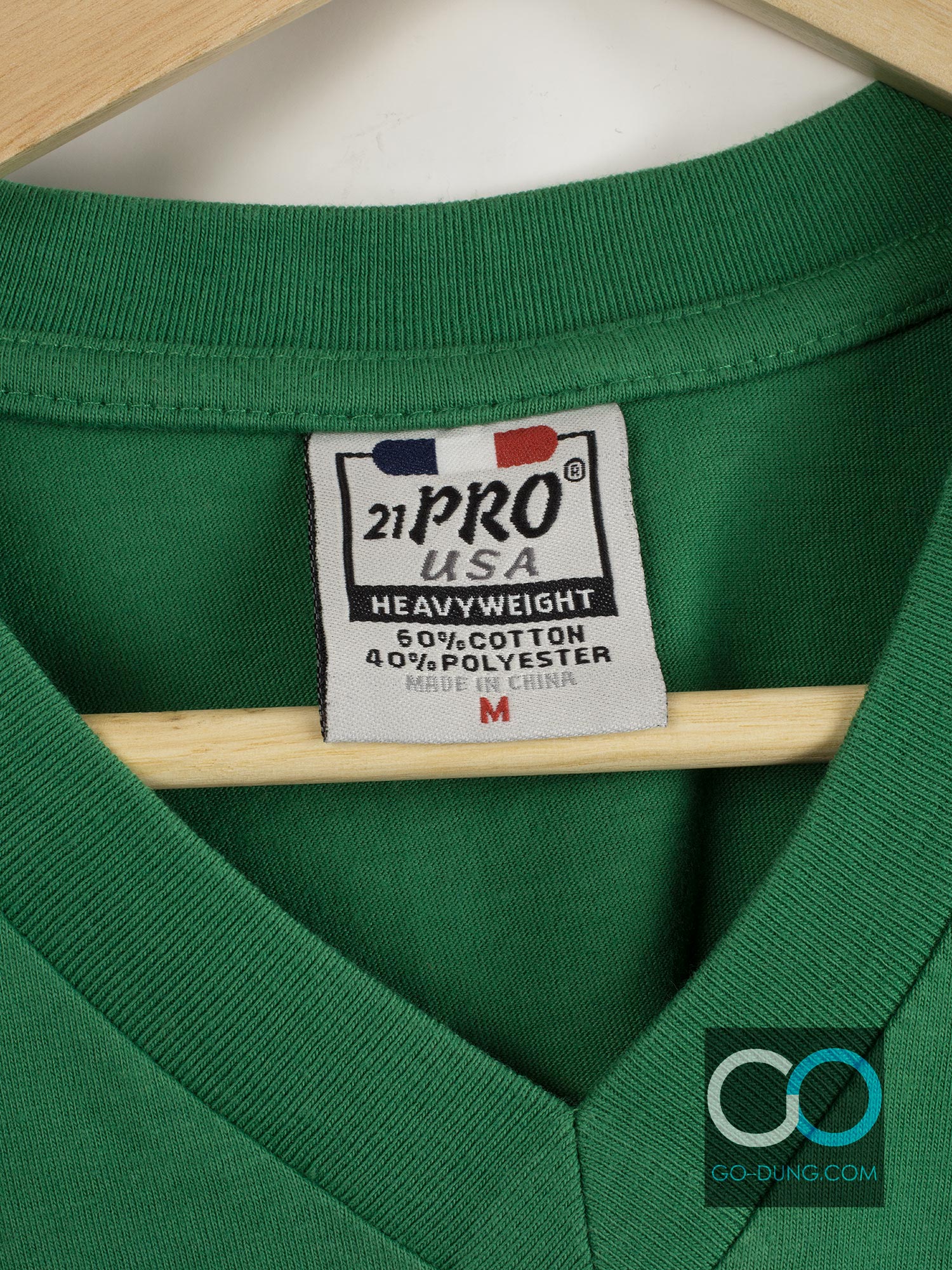 เสื้อยืดผ้าบาง 21 PRO USA : I'm Just Here So I Won't Get Fined ผ้าผสมโพลี 60/40