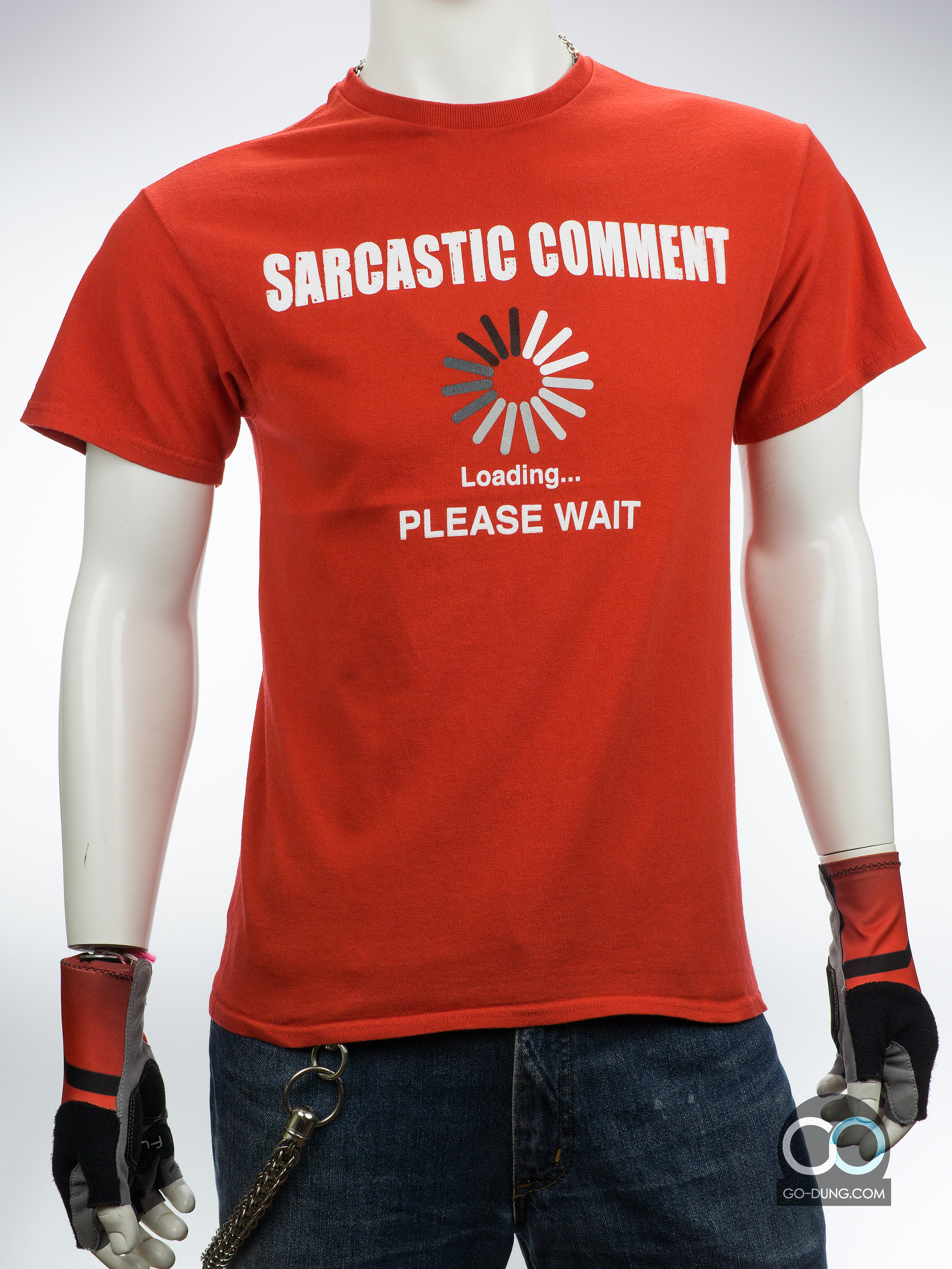 เสื้อยืดมือสอง DELTA : SARCASTIC COMMENT ผ้า 100 คอตตอน