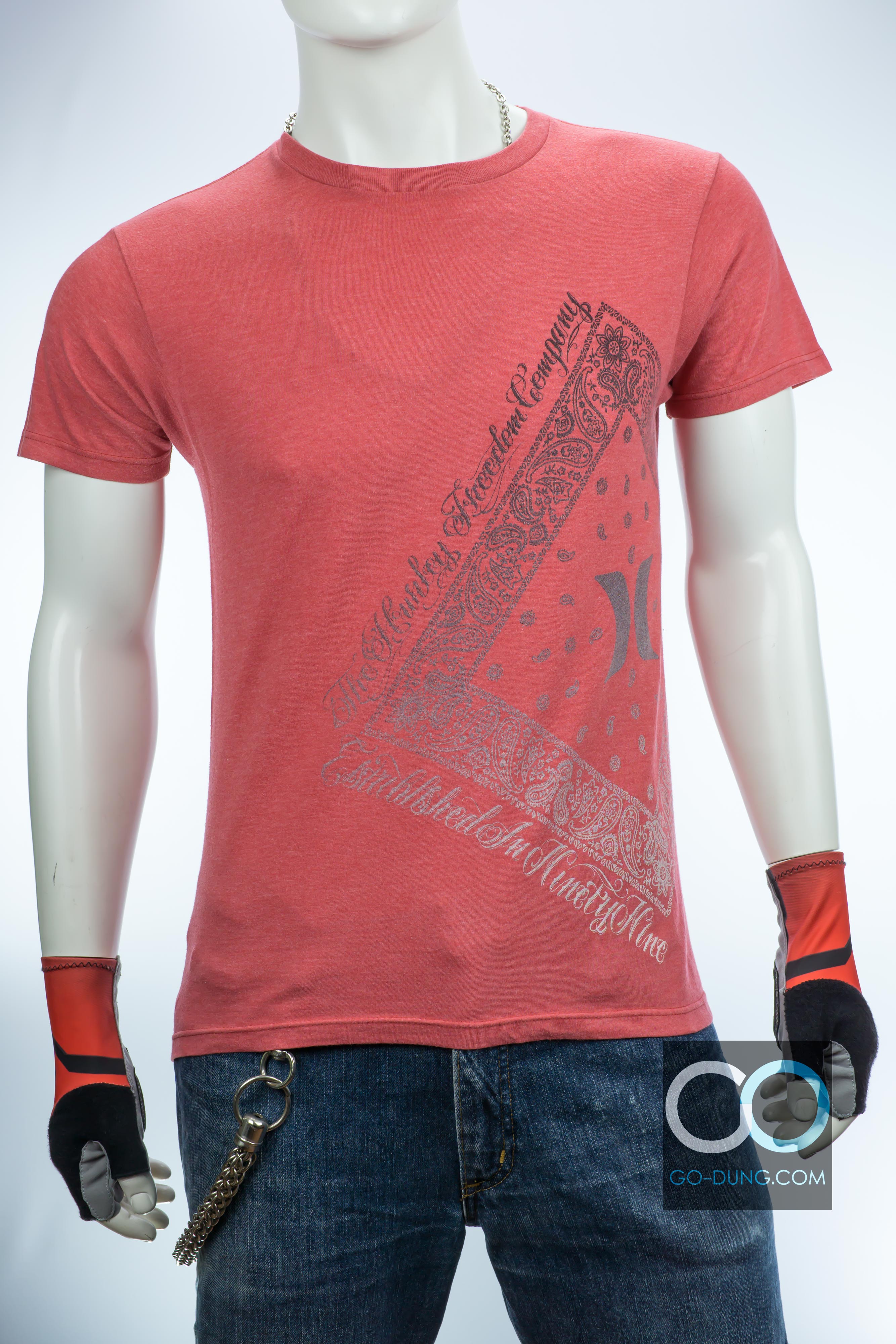 เสื้อยืดผ้าบางแบรนด์มือสอง HURLEY ผ้า 50/50 ผ้าบาง นิ่ม สวย สภาพดี