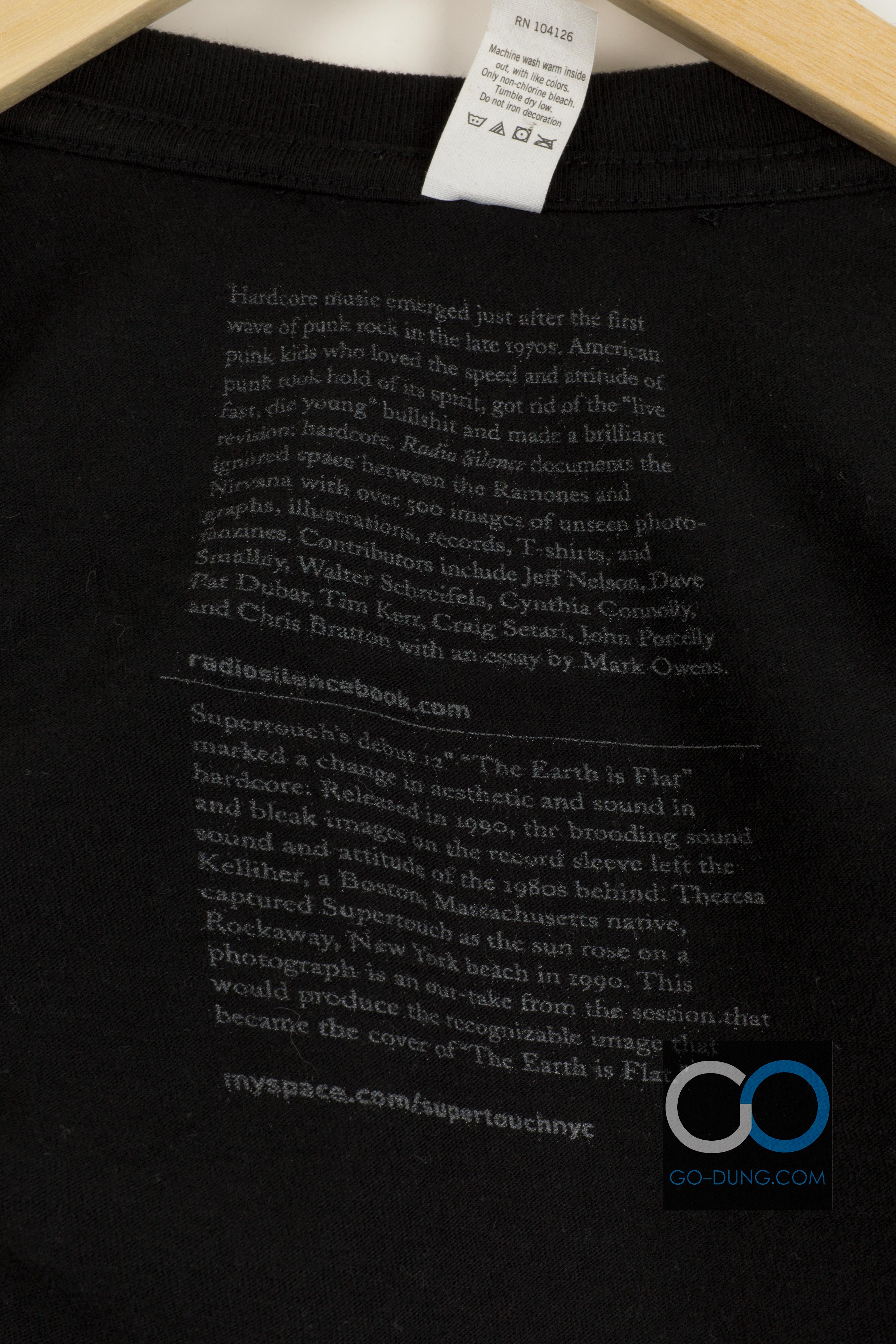 เสื้อวงมือสอง SUPERTOUCH : THE EARTH IS FLAT (1990) สกรีนรูปจากปกอัลบั้ม ถ่ายโดย THERESA KELLTHER หายาก