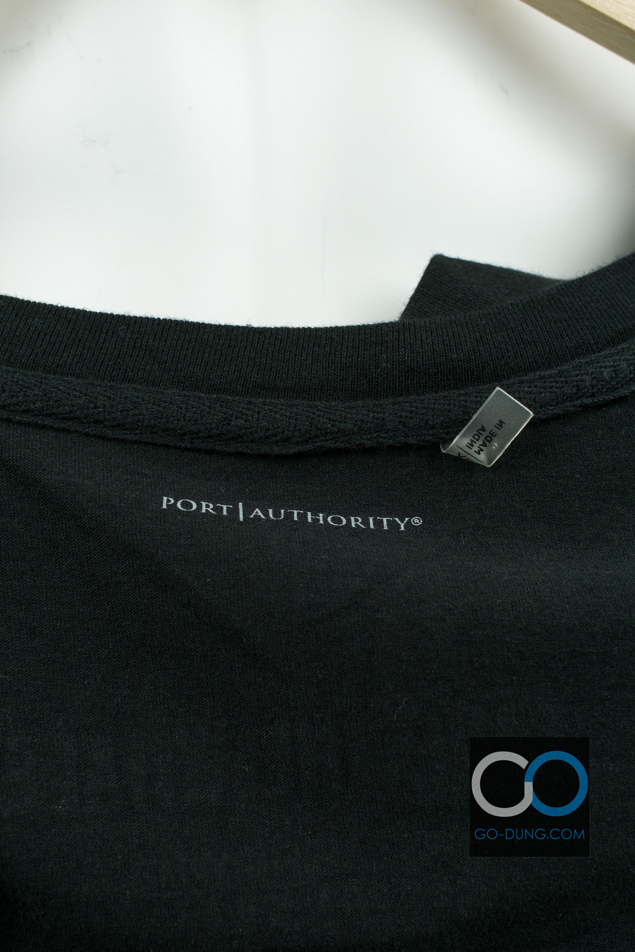 เสื้อยืด USA มือสอง PORT AUTHORITY : STOP WHALING ผ้า 100 คอตตอน