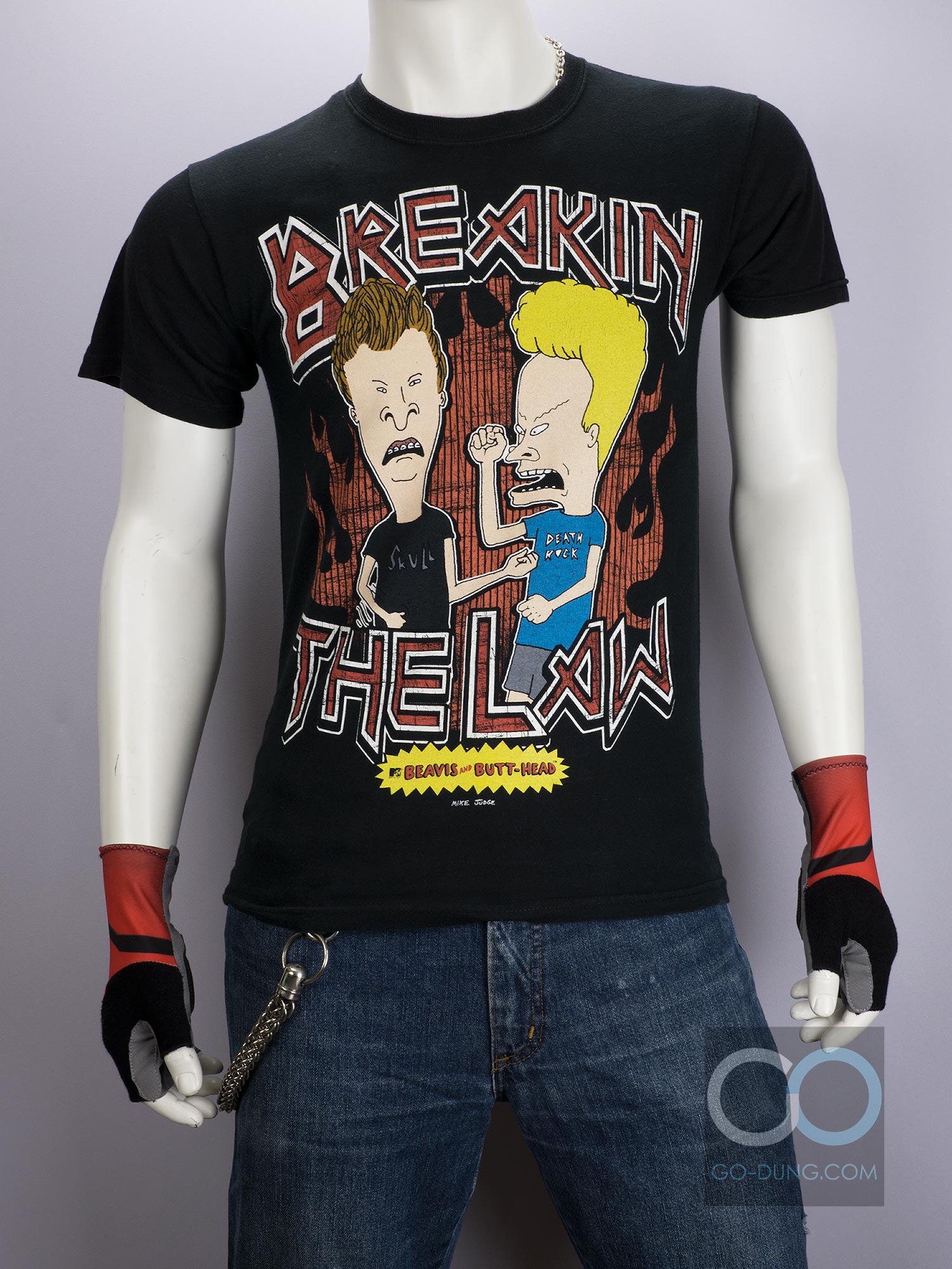 ขาย เสื้อยืด USA มือสอง BEAVIS AND BUTTHEAD ผ้า 100 คอตตอน ยี่ห้อ GILDAN