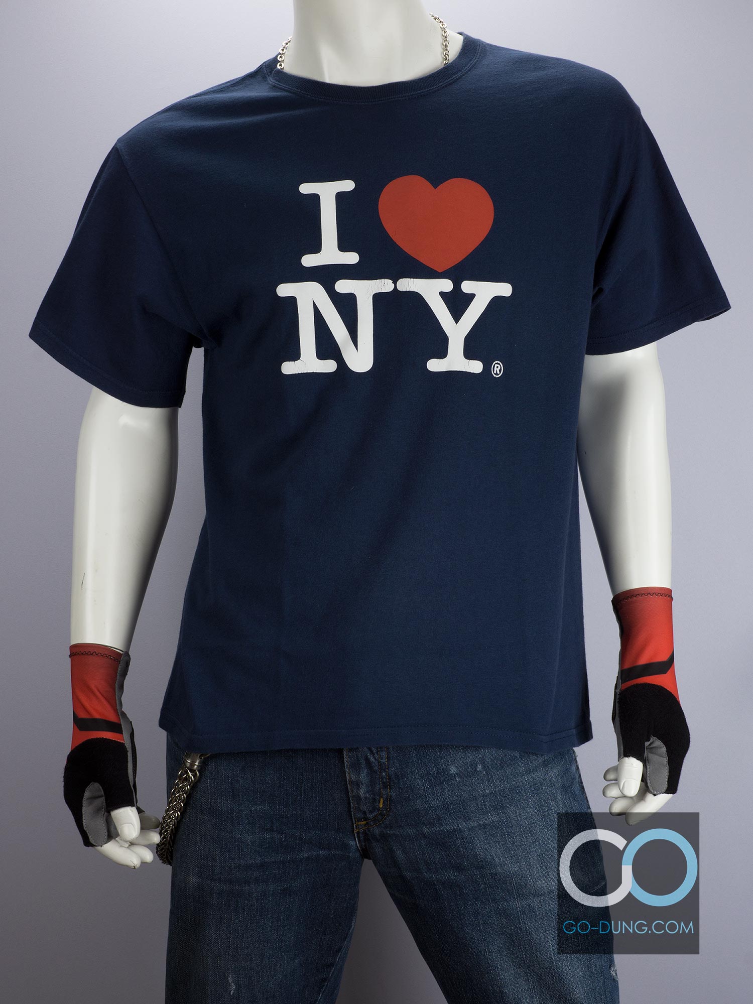 เสื้อยืดมือสอง I LOVE NEWYORK ผ้า 100 คอตตอน ยี่ห้อ HANES
