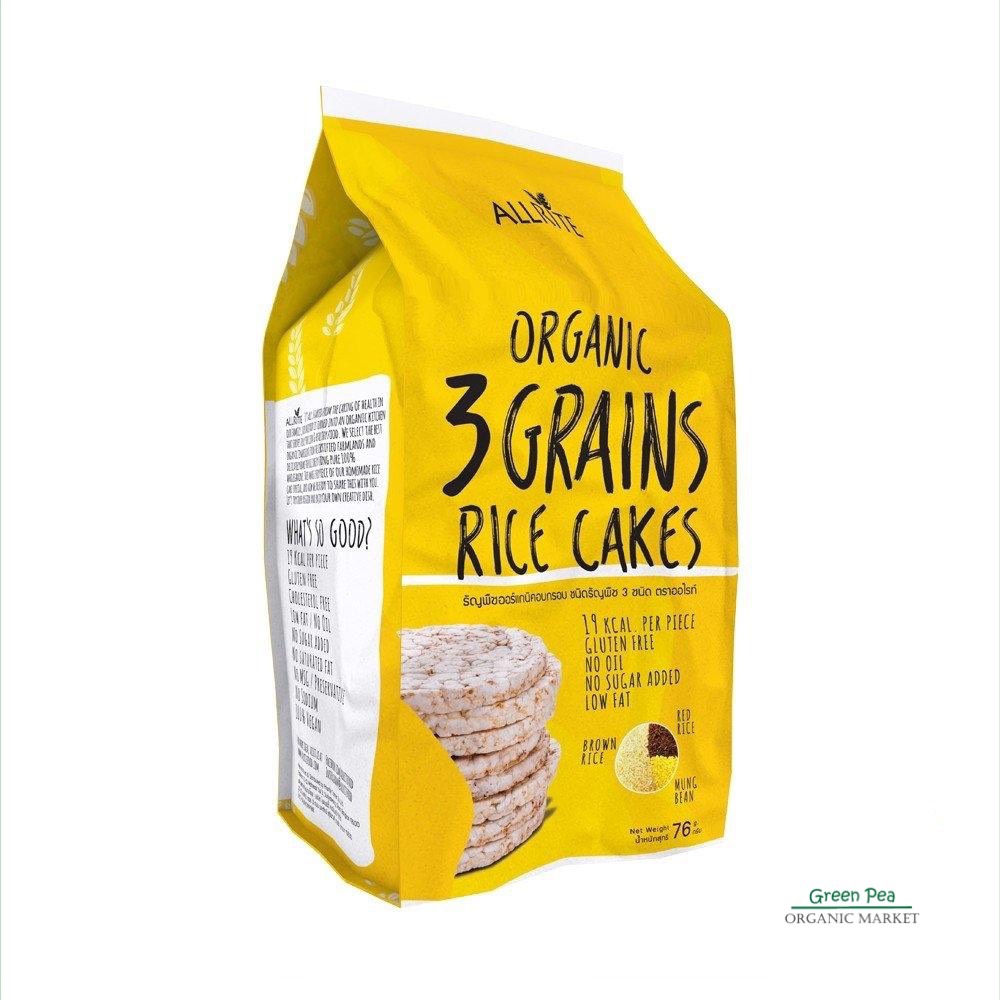 Allrite ธัญพืช ออร์แกนิค 3Grains อบกรอบ 76กรัม