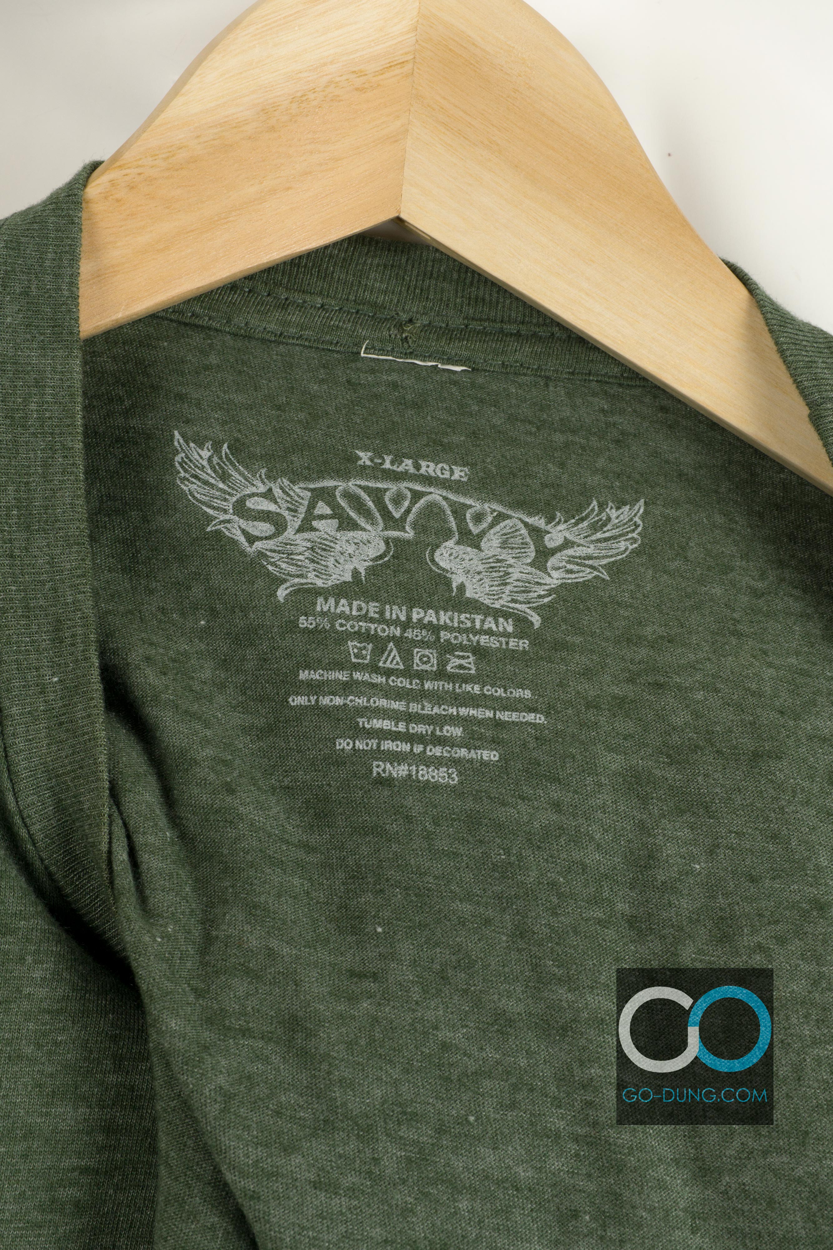 เสื้อยืดโฆษณามือสอง SAVVY : LUCKY CHARMS งานเรโทร ย้อนยุค เสื้อยืดผ้าบาง เสื้อยืดผ้าผสม โพลี 55/45