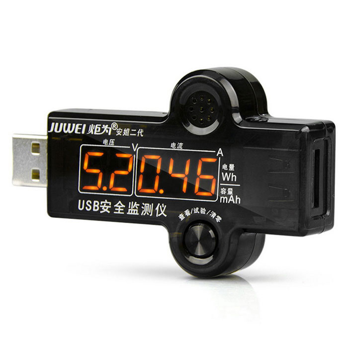 เครื่องวัดแรงดันและกระแสไฟฟ้า JUWEI USB Tester 5.1A Current Voltage Capacity Measuring Instrument