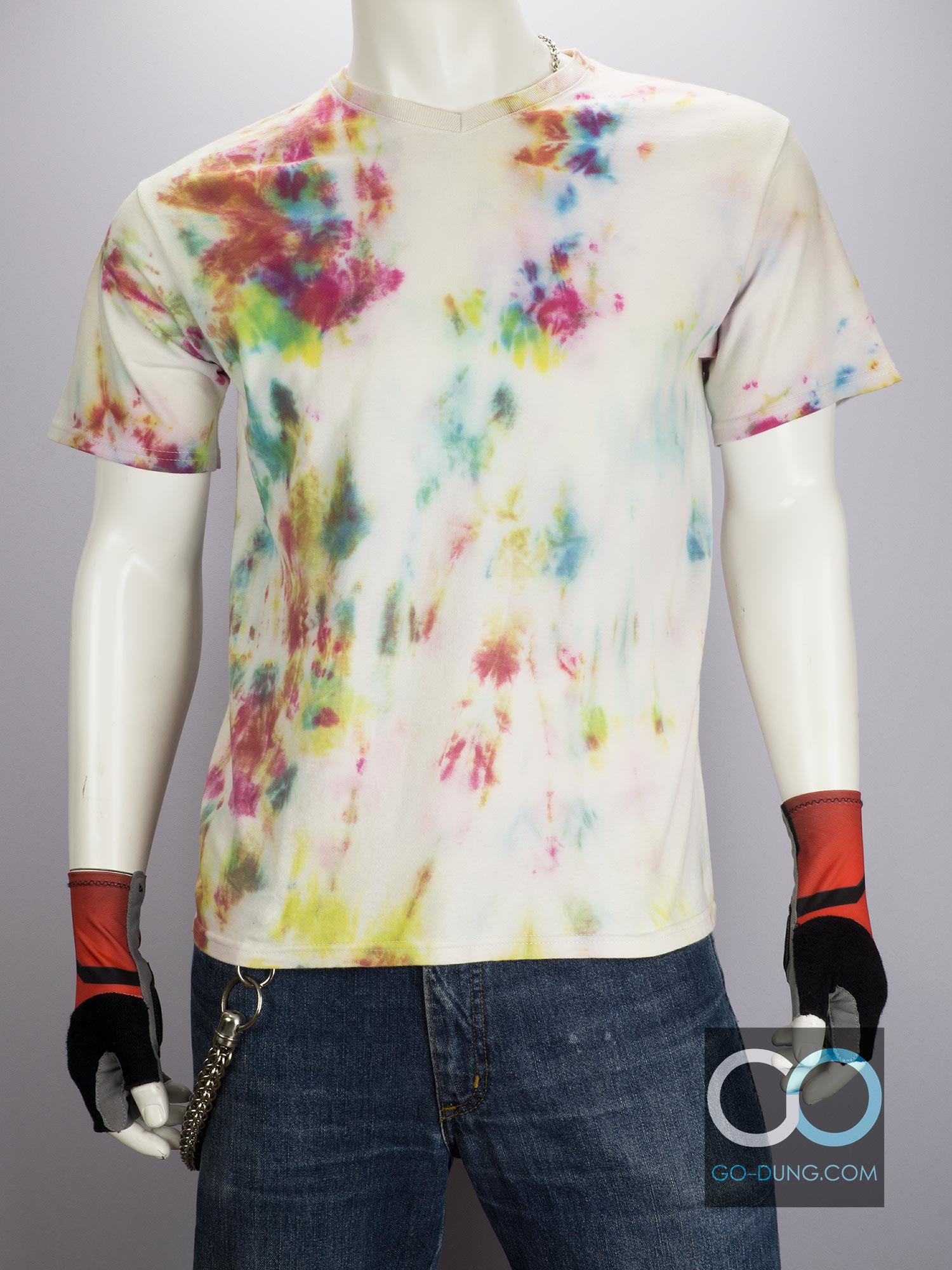 เสื้อยืด USA มือสอง เสื้อมัดย้อม FRUIT OF THE LOOM ผ้า 100 คอตตอน