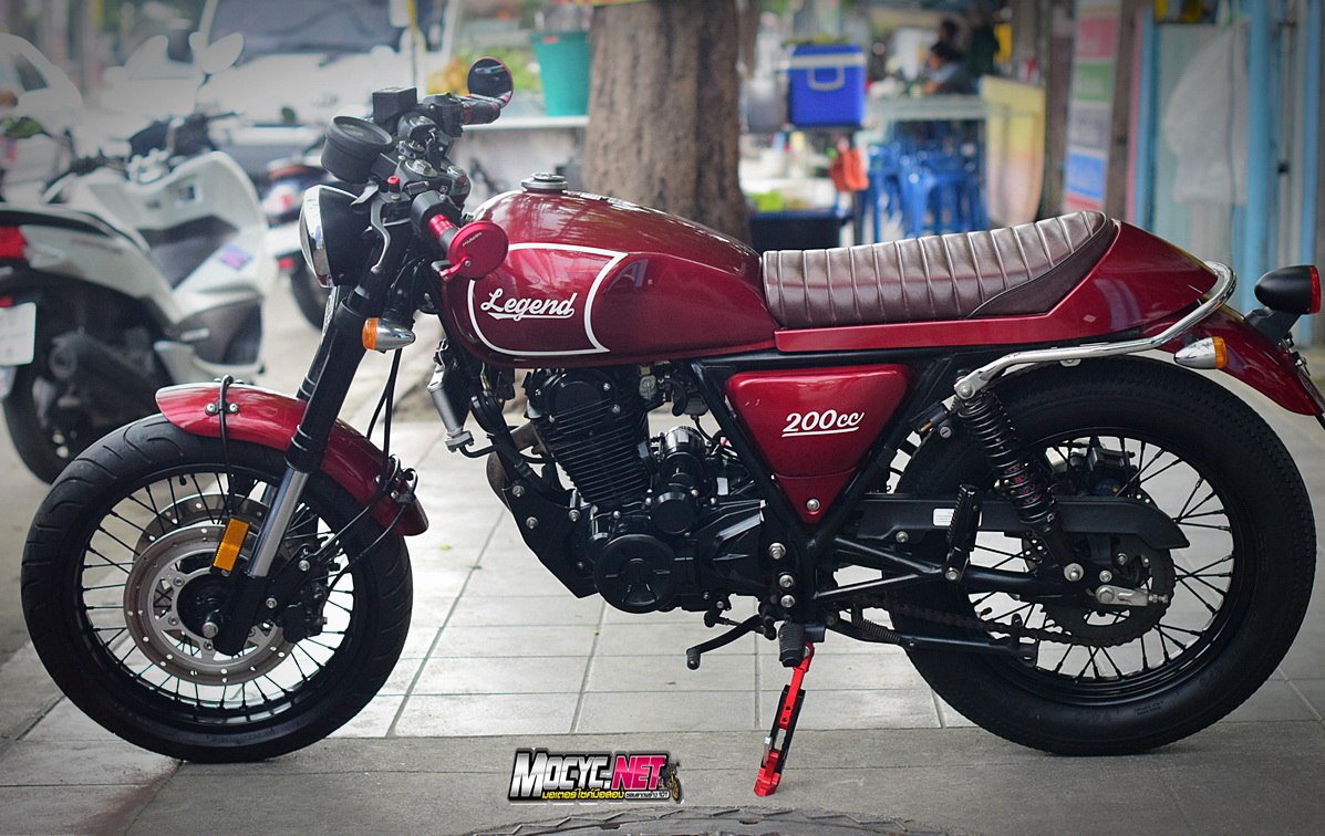 (( ขายแล้วครับ )) legend 200 สีแดง แต่งสวยตามรูป