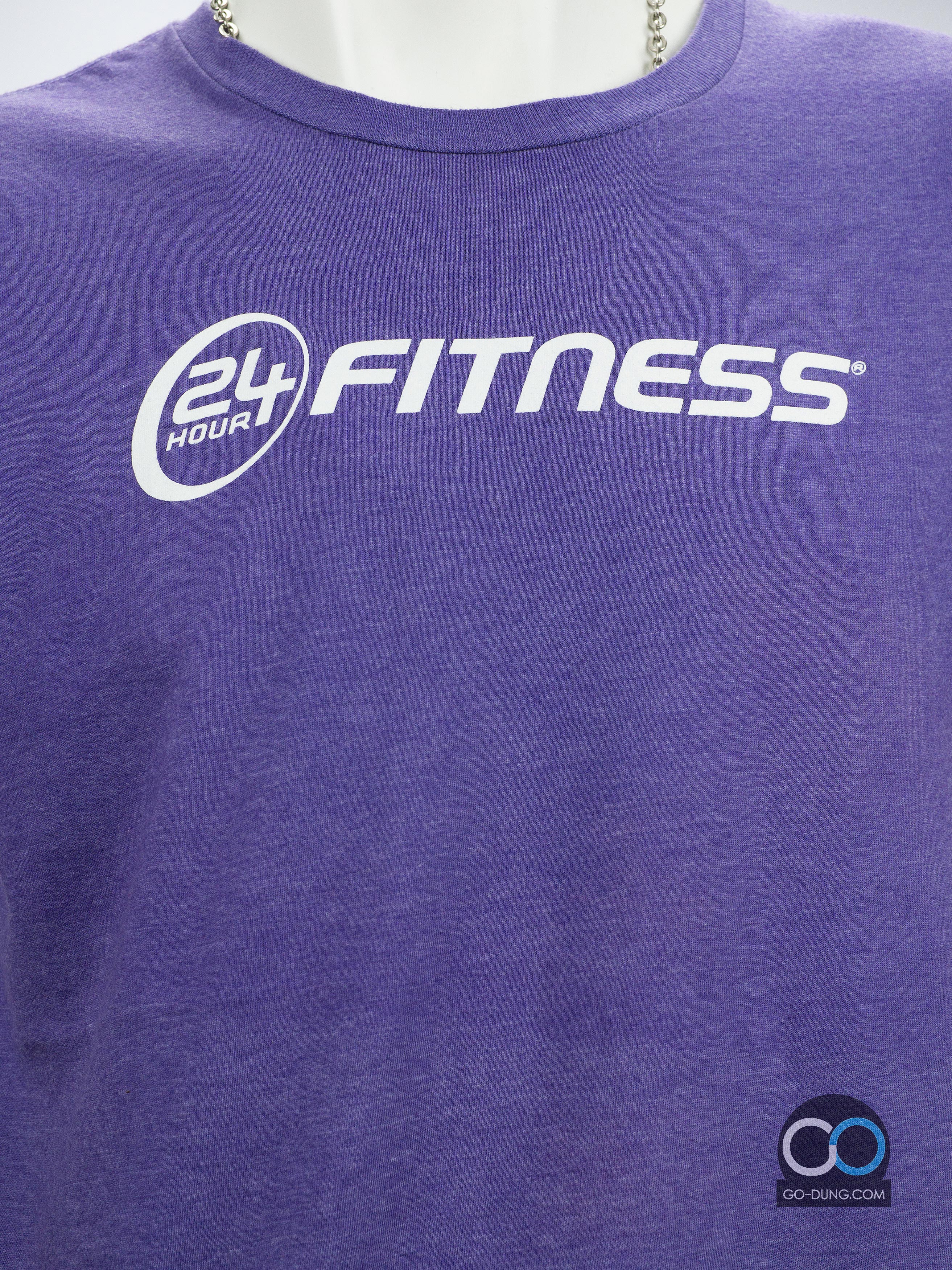 เสื้อยืดมือสอง DISTRICT : 24 HOUR FITNESS ผ้าบาง ผ้า 50/50