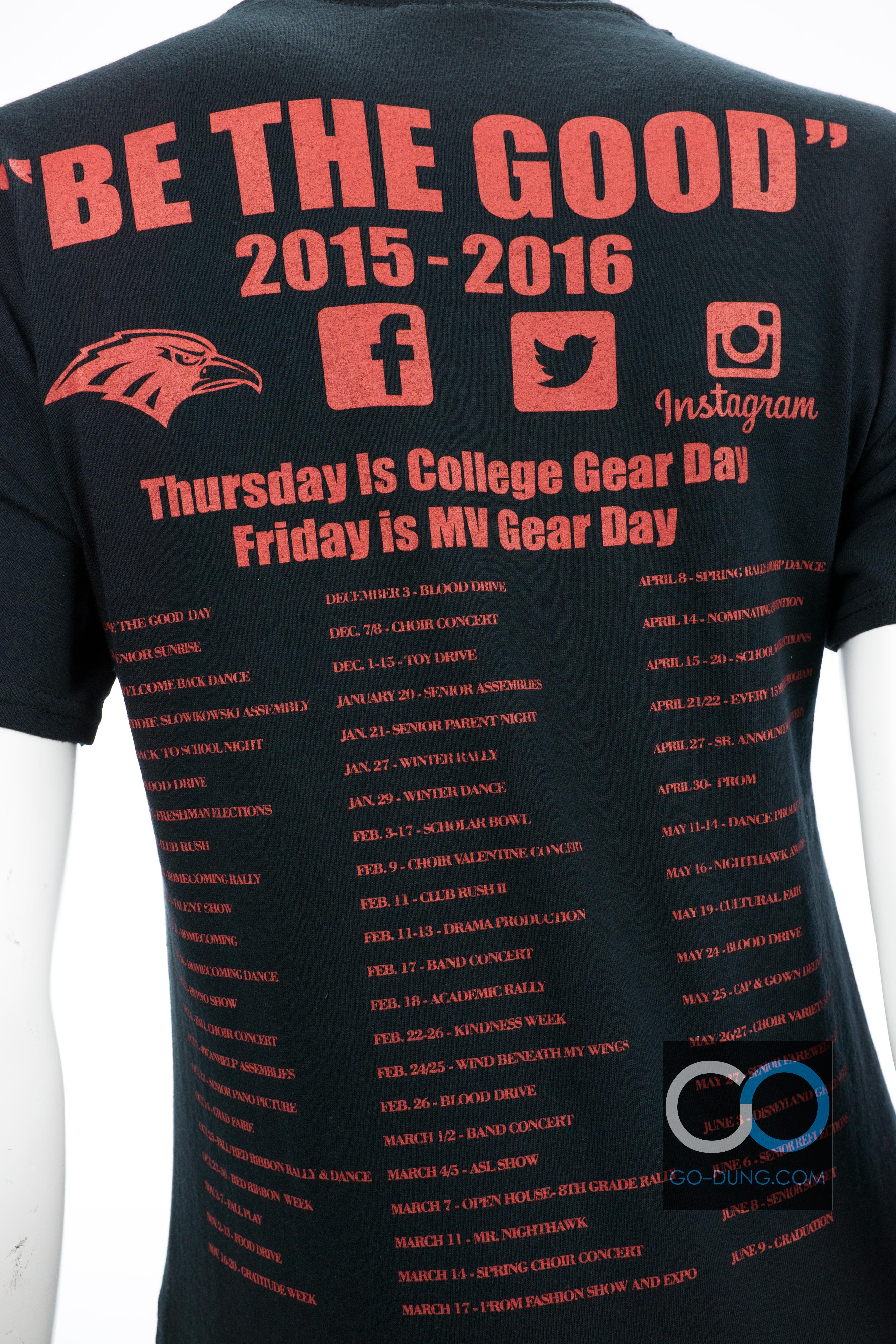 เสื้อยืด USA มือสอง GILDAN : BELIEVE THERE IS GOOD IN THE WORLD MURRIETA VALLEY (BE THE GOOD 2015-2016) ผ้า 100 คอตตอน