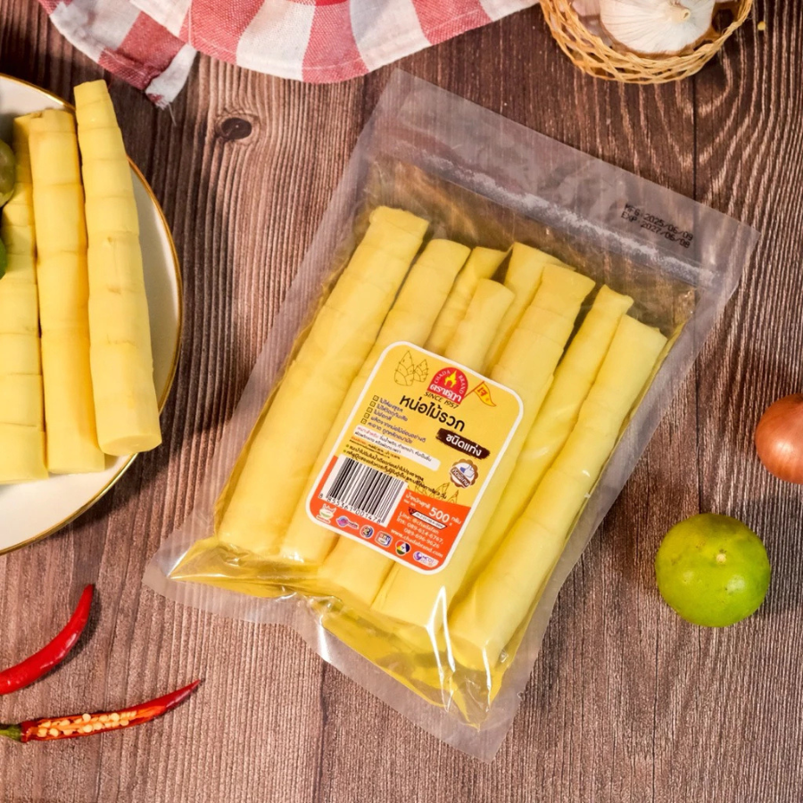 Chada Bamboo Shoots หน่อไม้ต้ม 500 กรัม 3 ชนิด หน่อไม้ พร้อมทาน ไม่ใส่ผงชูรส ตราชฎา