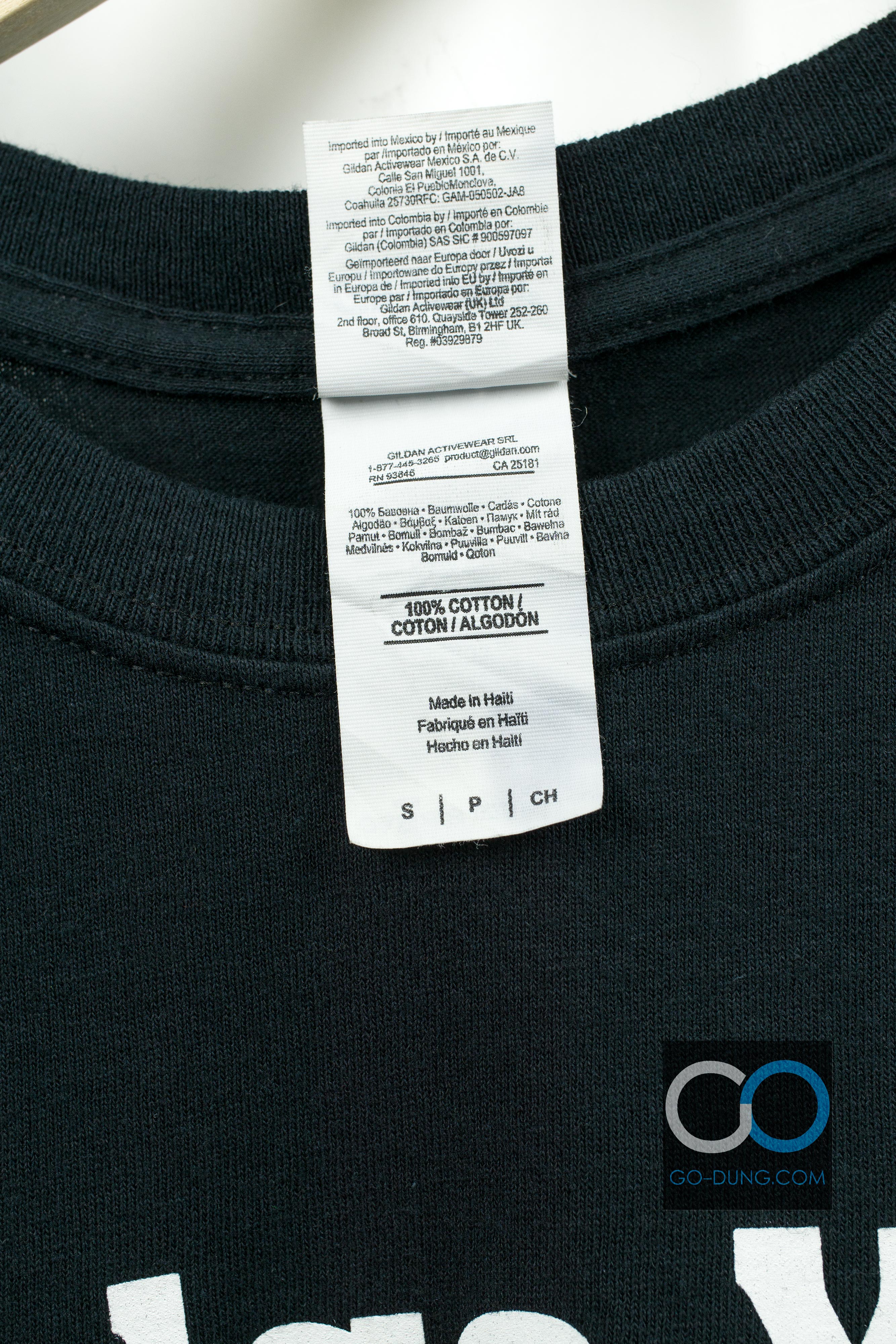เสื้อยืดมือสอง GILDAN : PLEDGE YOUR # COLLEGIENCE ผ้า 100 คอตตอน