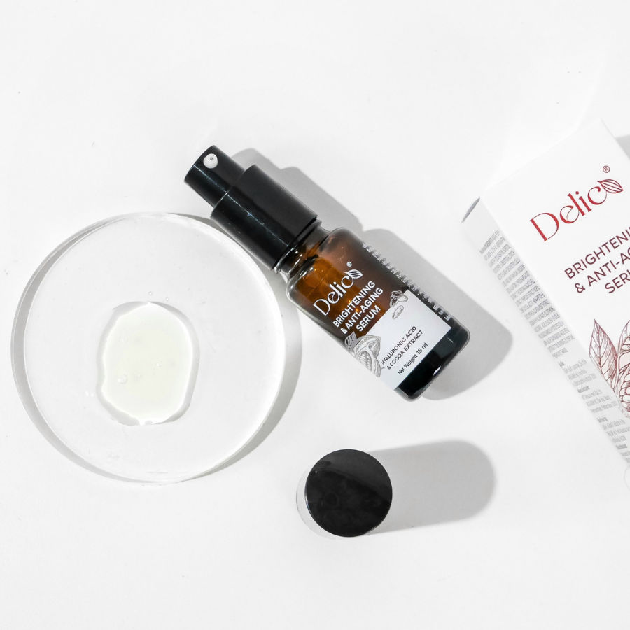 Delico Brightening & Anti-Aging Serum เซรั่มโกโก้ บำรุงผิวหน้า 15 ml. เซรั่ม ชุ่มชื้น ซึมไว เดลิโก้