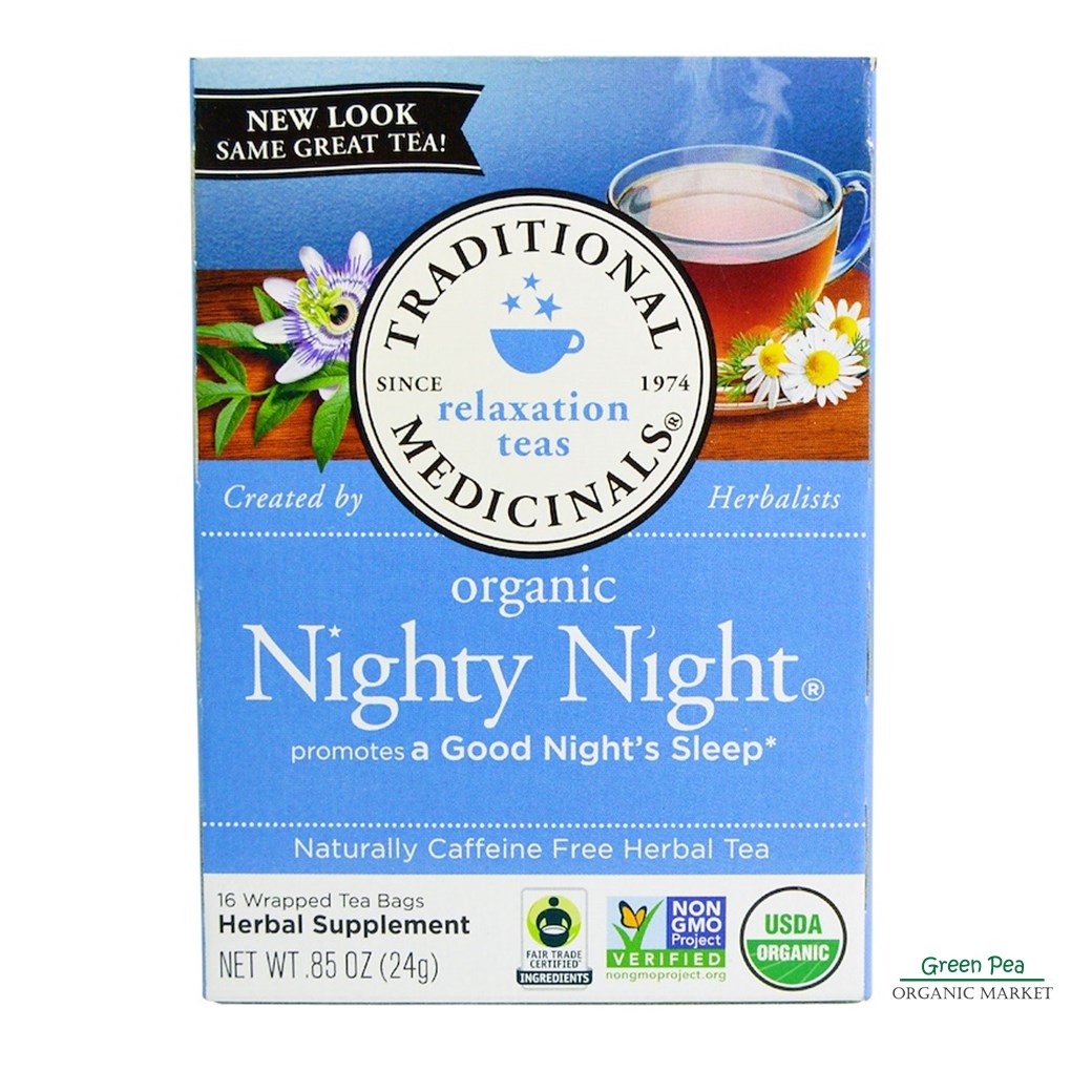 Traditional medicinals ชา ออร์แกนิค ช่วยให้ผ่อนคลายนอนหลับง่าย ,16 Tea bags