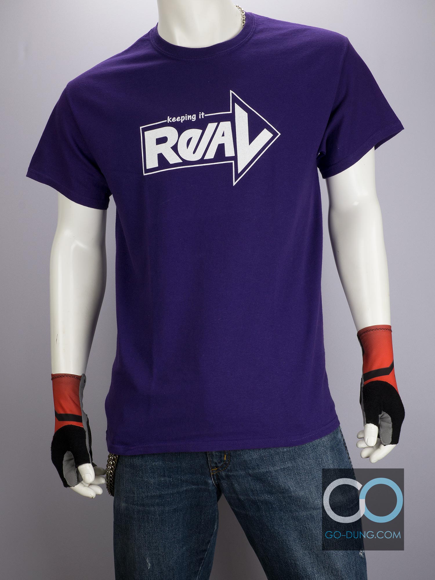 เสื้อยืดมือสอง GILDAN : Keeping it REAL ผ้า 100 คอตตอน ลายหน้า-หลัง