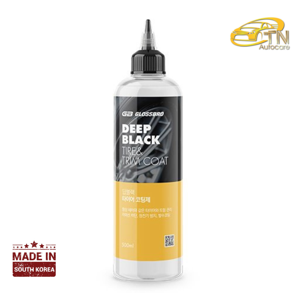 GLOSSBRO Deep Black, น้ำยาเคลือบยางและพลาสติกไวนิล 500ml