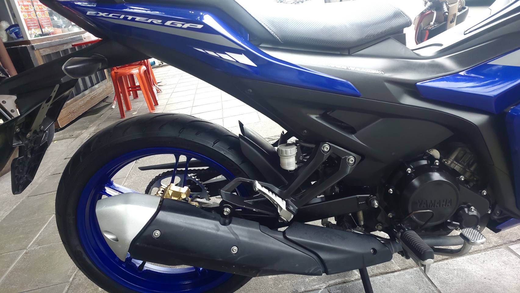 (ขายแล้ว) yamaha exciter สีน้ำเงิน 2021 155 cc ไฟหน้า LED