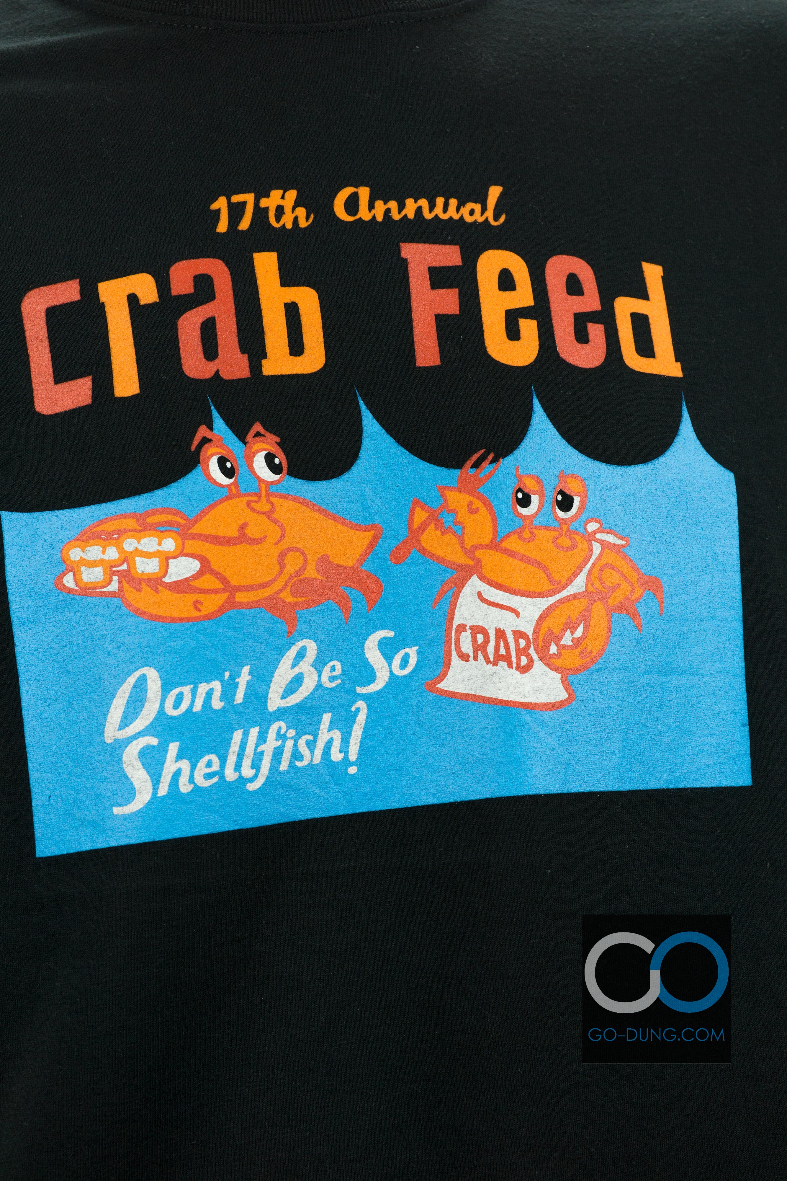 เสื้อยืดมือสอง ผ้าบาง GILDAN : 17TH ANNUAL CRAB FEED ผ้า 50/50