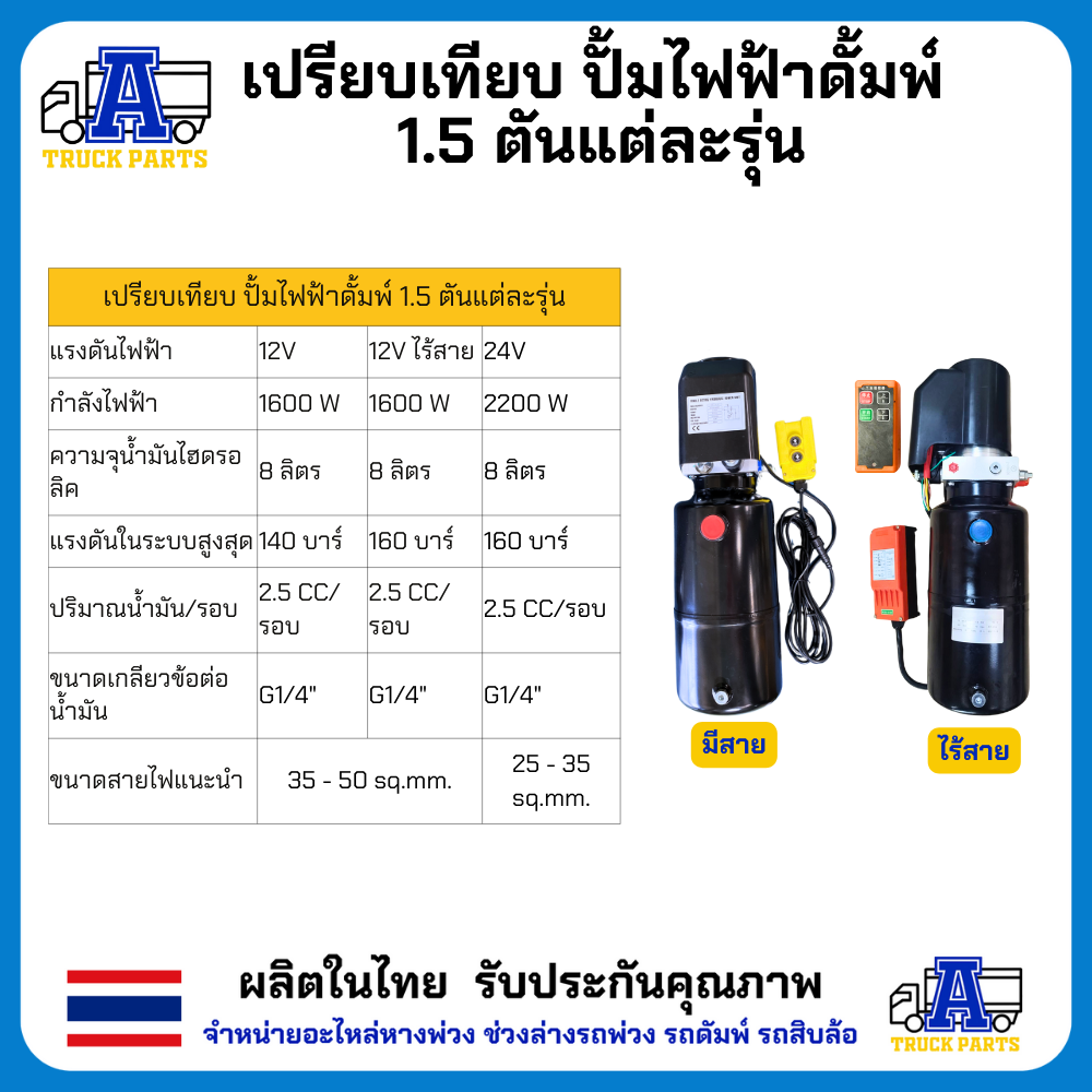ชุดดั้มพ์ใส่รถปิคอัพ(โหลด5ตัน) แกน 50 มม อะไหล่มีทุกชิ้น ชุดดั้มพ์พร้อมปั้มไฟฟ้าครบชุด (เลือก 12V/24V) ดัมพ์รถกระบะ