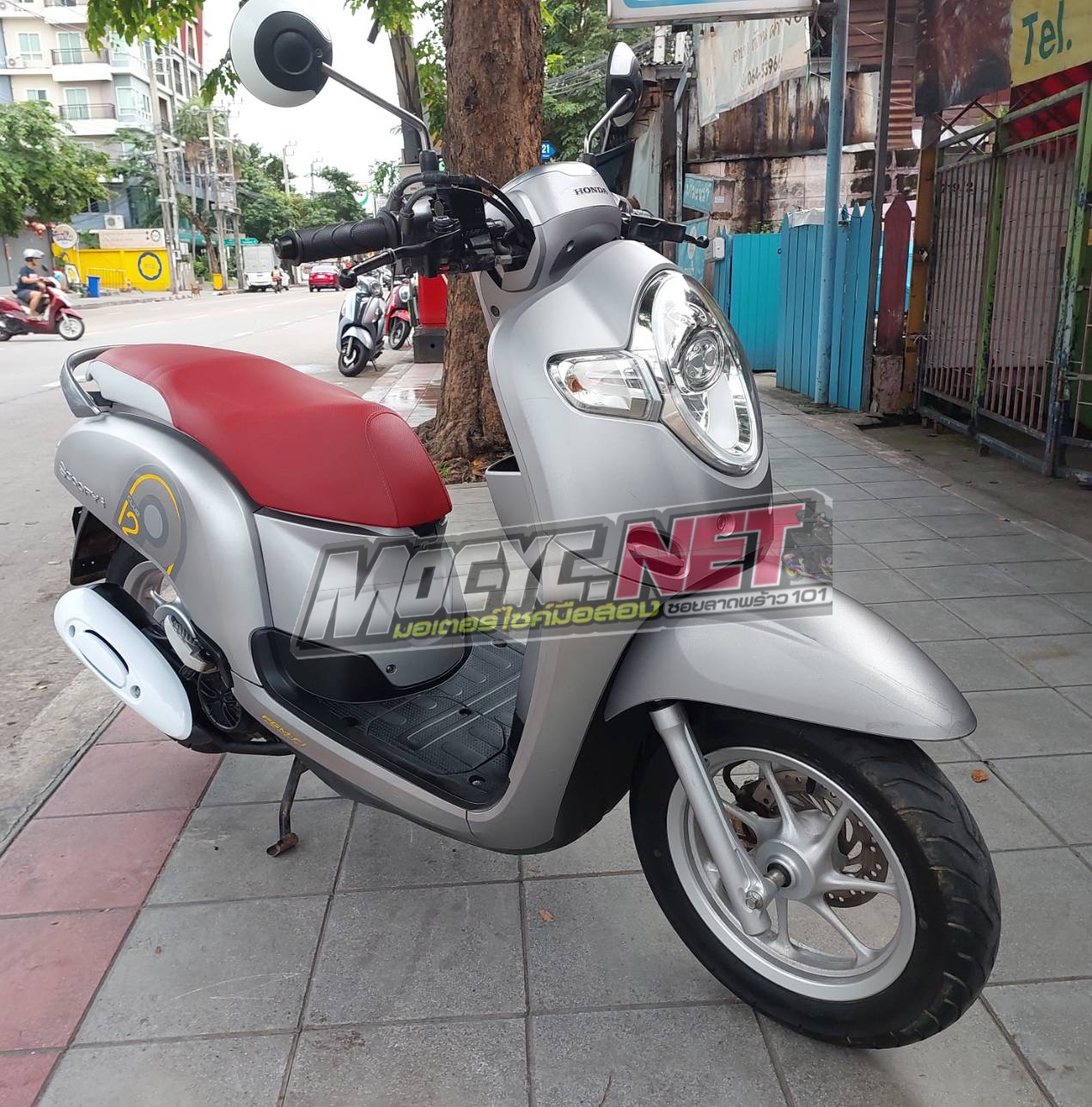 (ปิดการขาย) scoopy Led สีเทา ตัวใหม่ไมล์ดิจิตอล ตัวท็อปล้อแม็ก