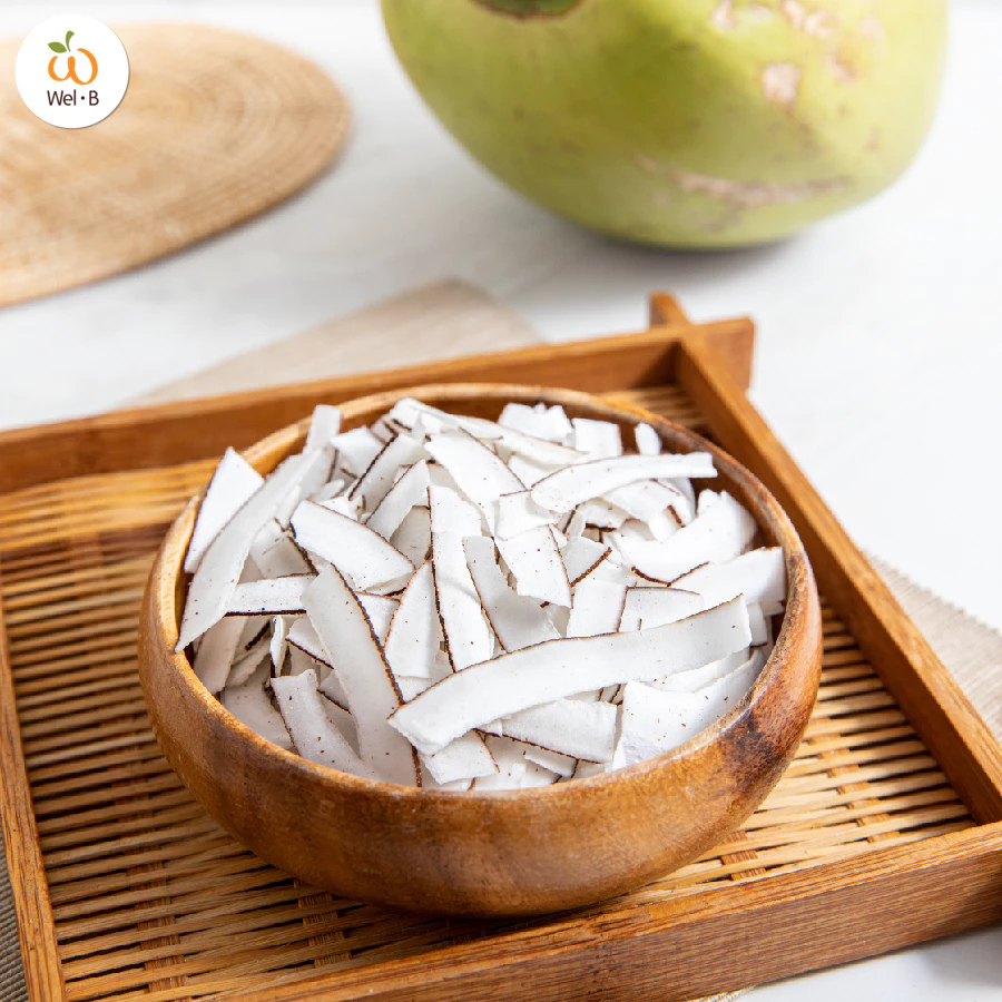 Wel-B Freeze dried Coconut ขนาด 30 กรัม มะพร้าวอบกรอบ ขนม มะพร้าว ขนมเด็ก ฮาลาล เวลบี