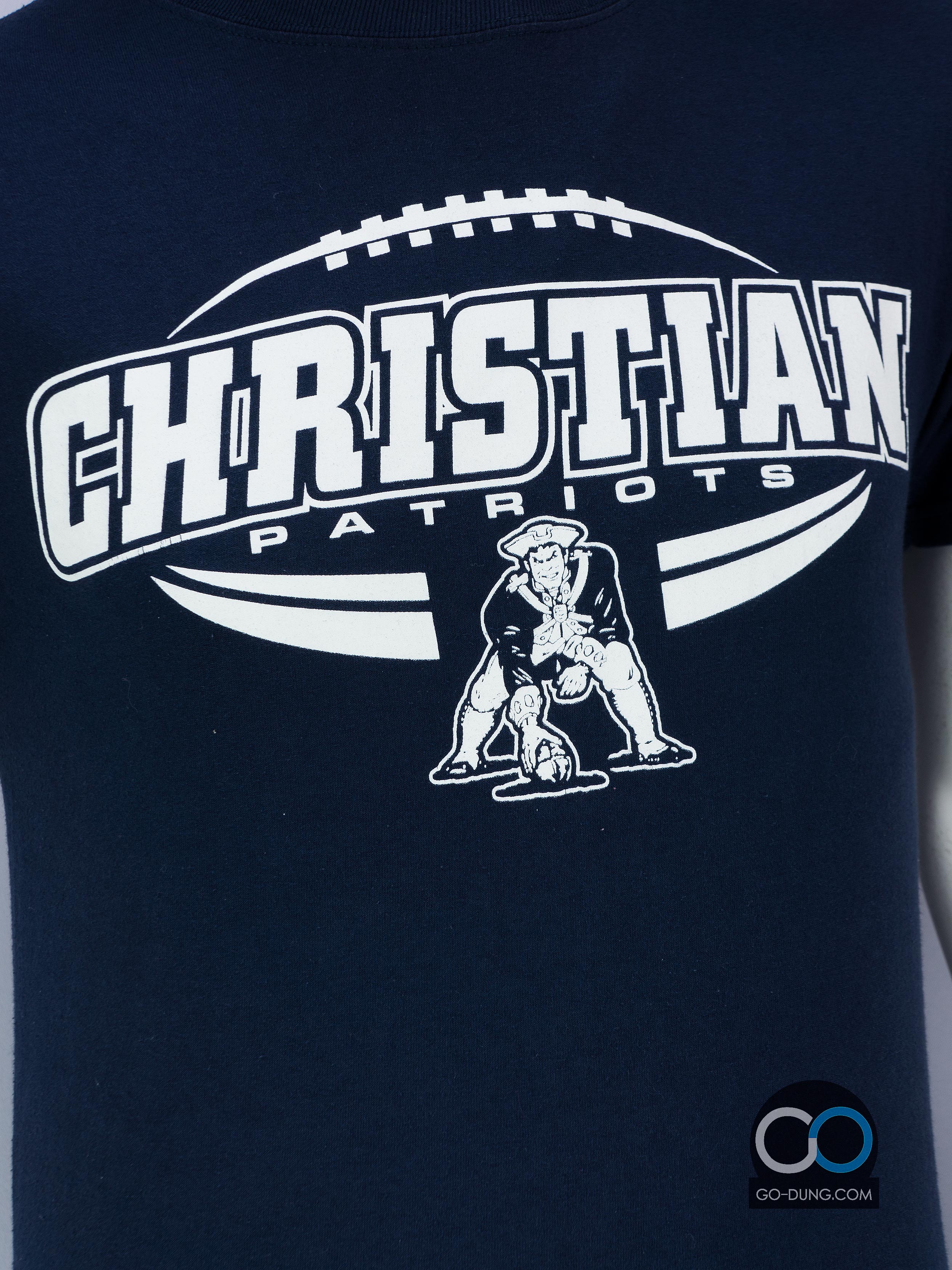 เสื้อยืดมือสอง HANES : CHRISTIAN PATRIOTS ผ้าบาง ผ้า 50/50