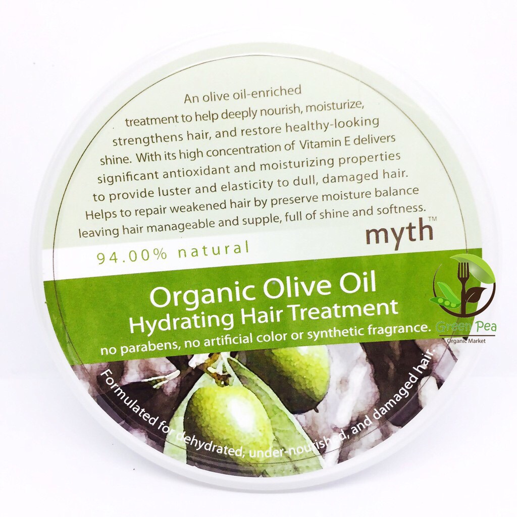 Myth ครีมหมักผม น้ำมันมะกอก ออแกนิค Organic Olive Oil Hair Treatment 200g.