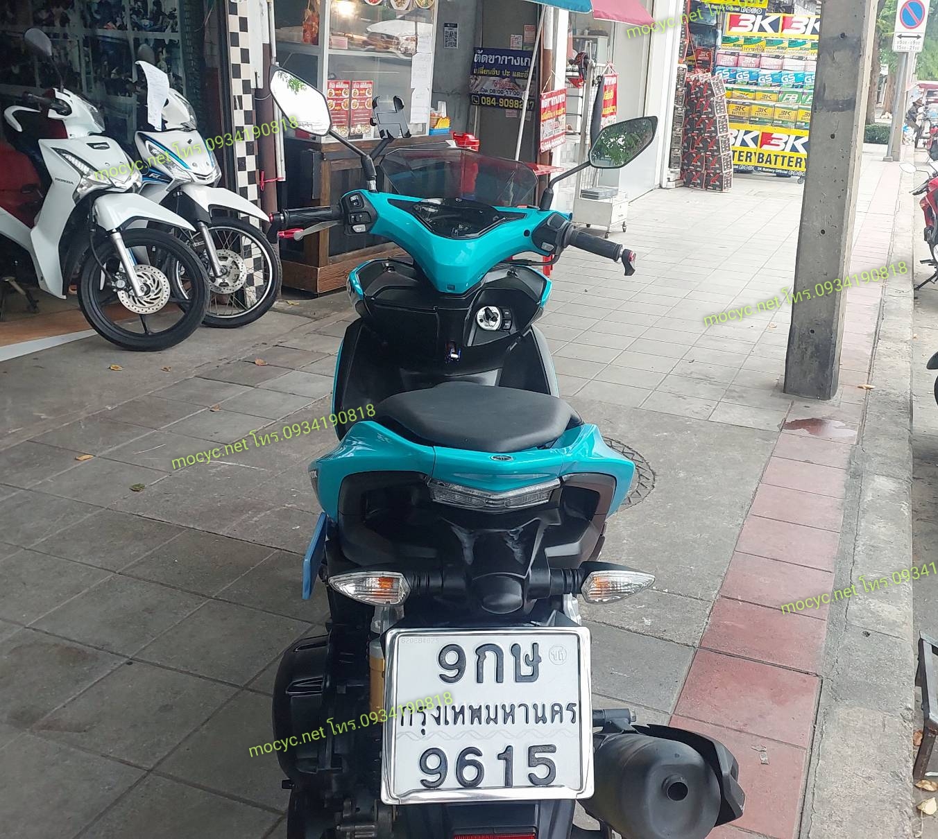 (ปิดการขายครับ) aerox สีเขียว ปี 2019 สภาพสวยไมล์น้อย โอนให้ฟรี