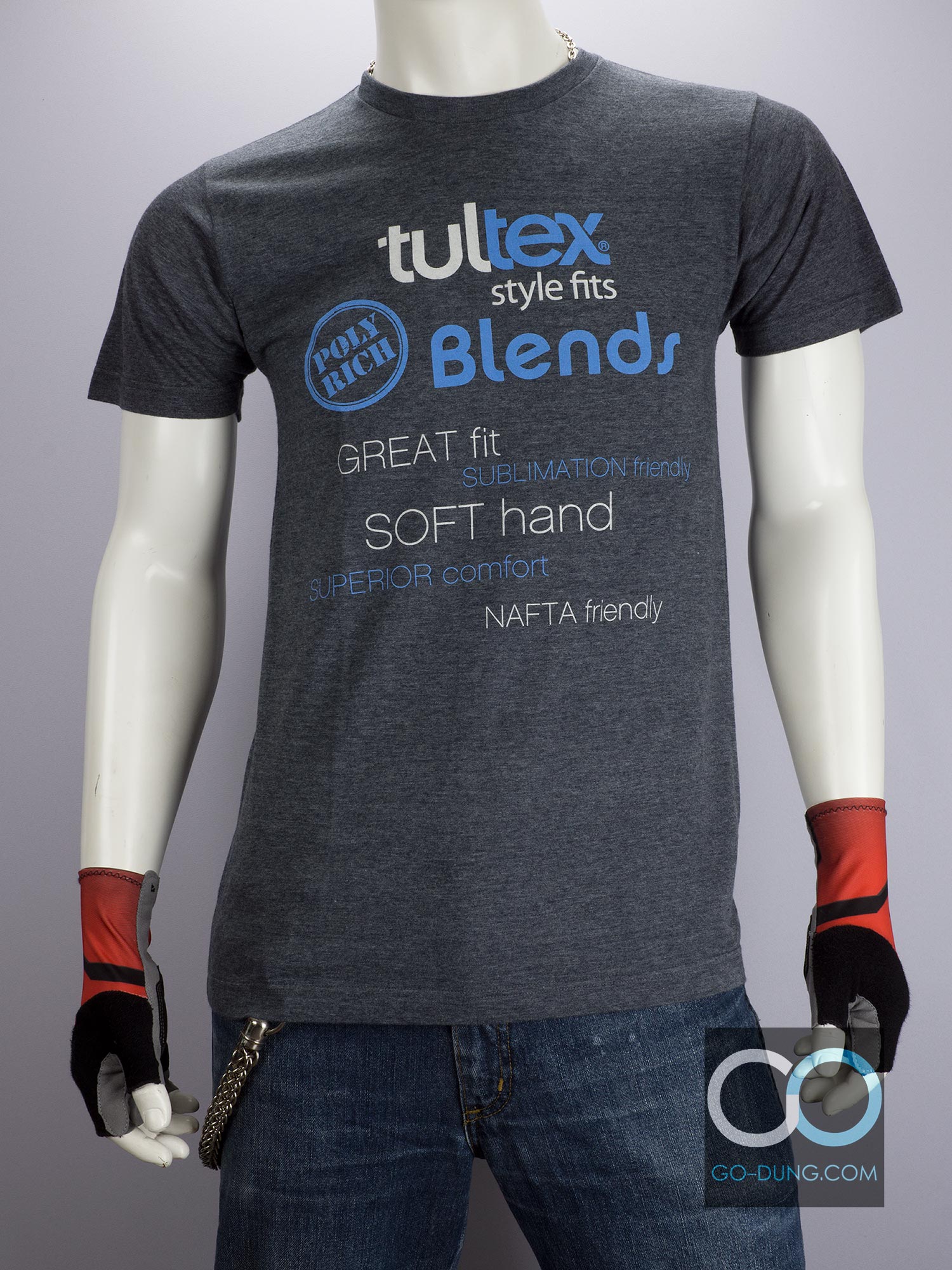 ขาย เสื้อยืดผ้าบาง ผ้าผสม โพลี ยี่ห้อ TULTEX