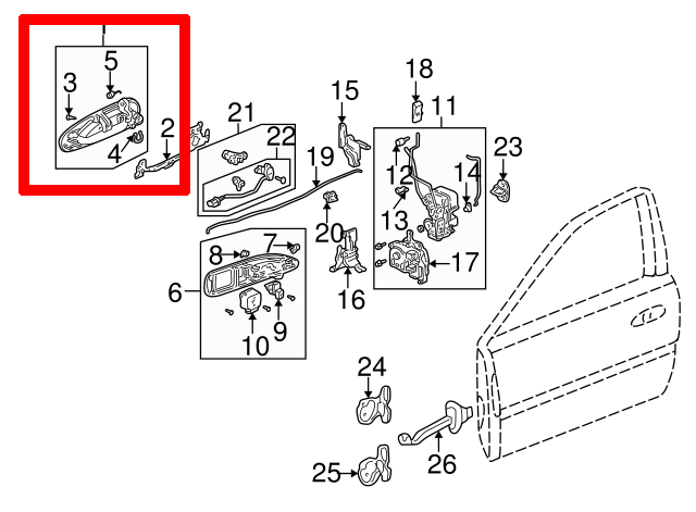 มือเปิดประตูใน CAR DOOR HANDLE CHEVROLET AVEO อาวีโอ 2011 119842 อะไหล่รถยนต์ มือจับประตู