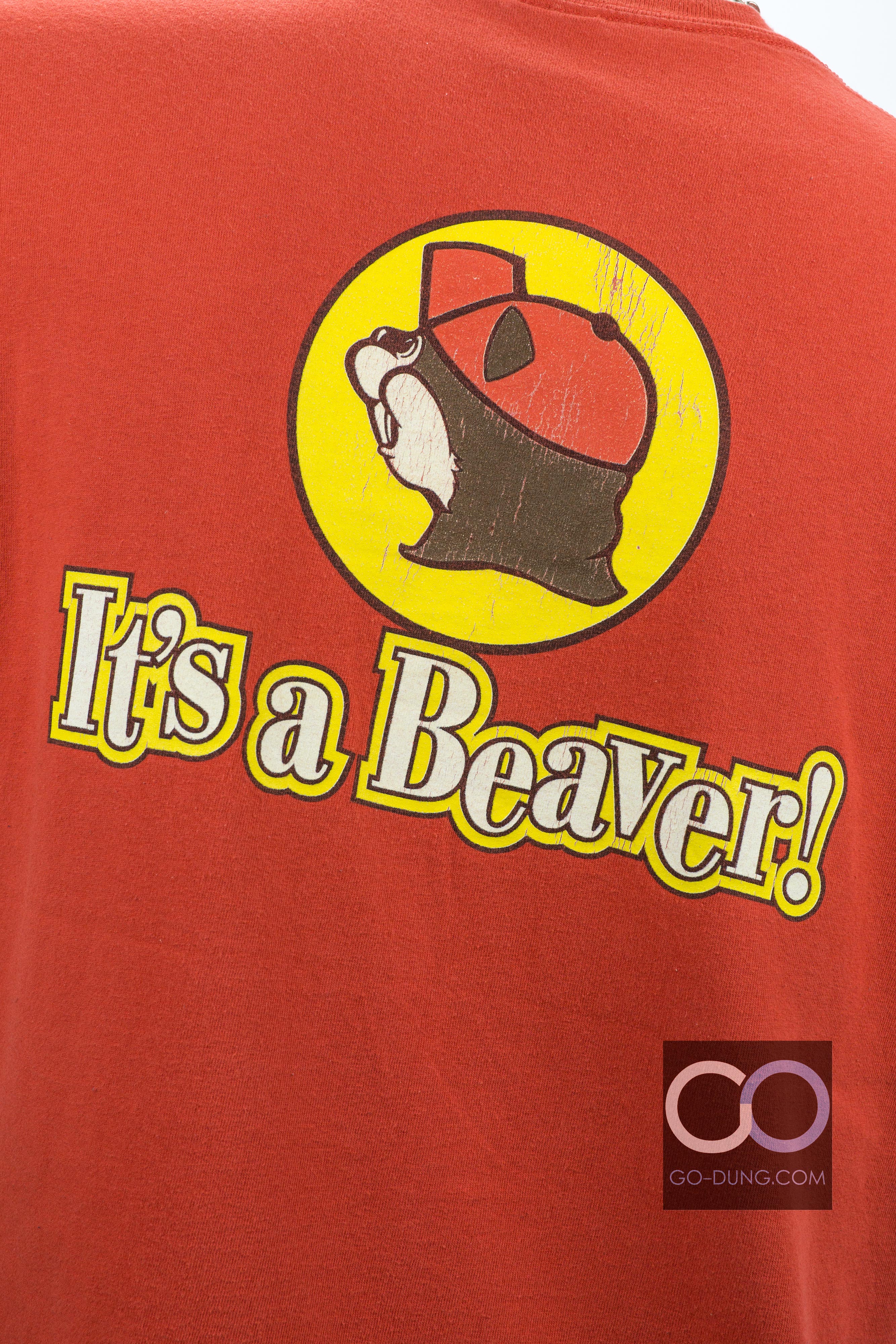 เสื้อยืด USA มือสอง GILDAN : IT IS A BEAVER ผ้า 100 คอตตอน