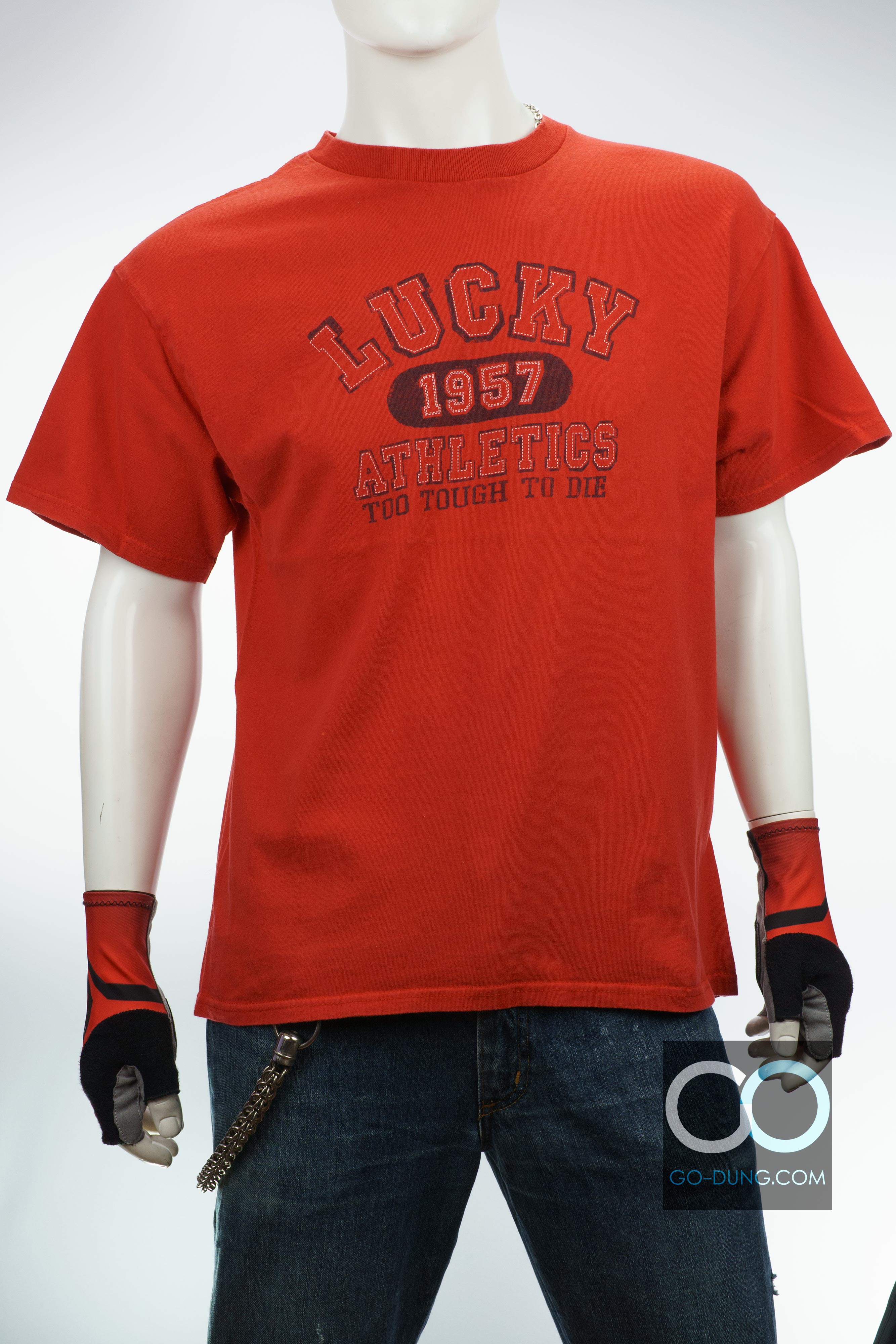 เสื้อยืดมือสอง LUCKY BRAND : LUCKY 1957 ATHLETICS TOO TOUGH TO DIE ผ้า 100 คอตตอน