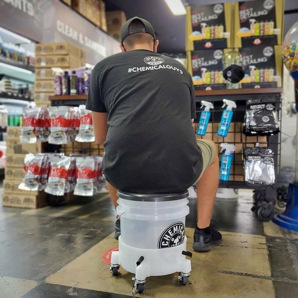 Chemical Guys (ถังน้ำล้างรถ) Heavy Duty Detailing Bucket (Ultra Clear)