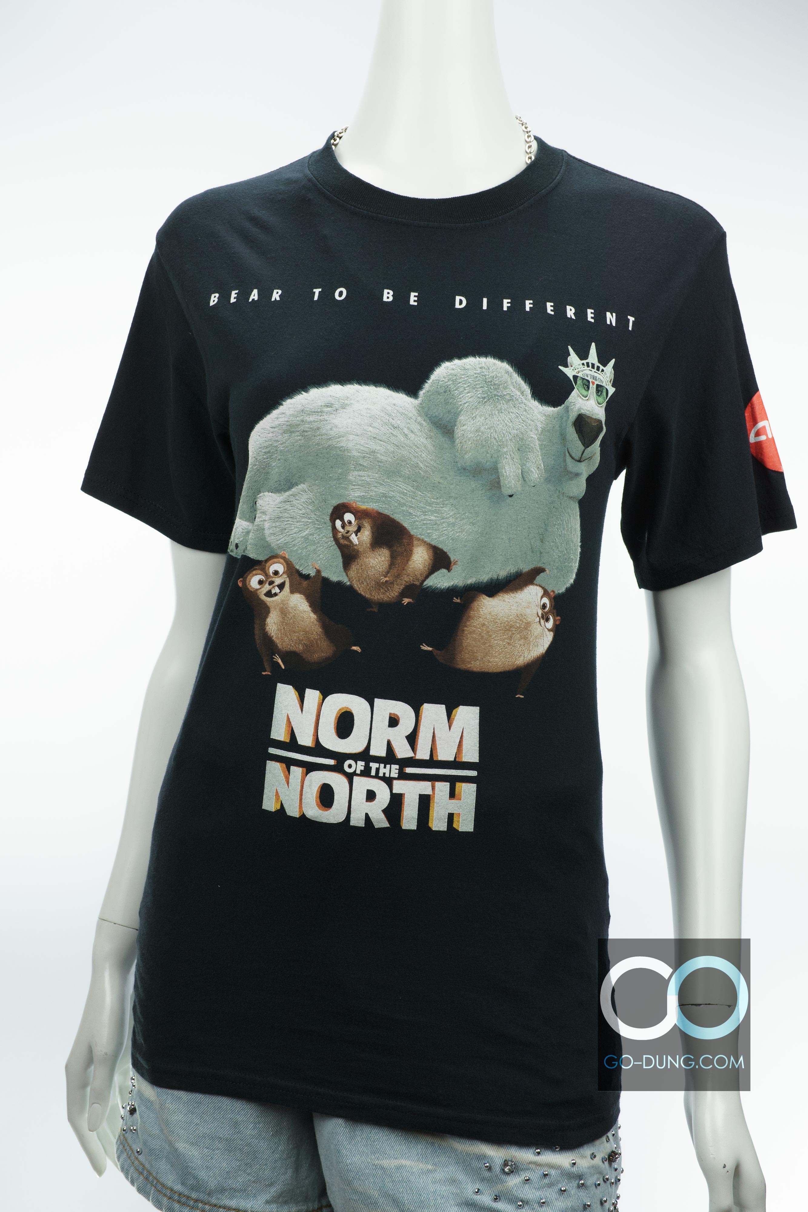 เสื้ออะนิเมชั่น เรื่อง NORM OF THE NORTH USA แท้ PORT AND COMPANY : BEAR TO BE DIFFERENT ผ้า 100 คอตตอน
