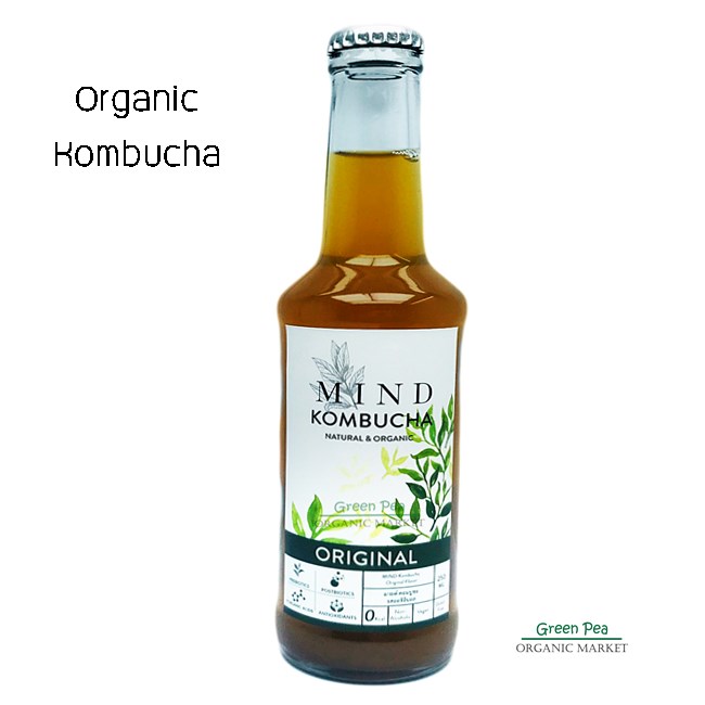 Mind Organic Kombucha, มายด์ คอมบูชะ ,คอมบูชะต้นตำรับ 5 รสชาติ , 250 มล. มีอย.