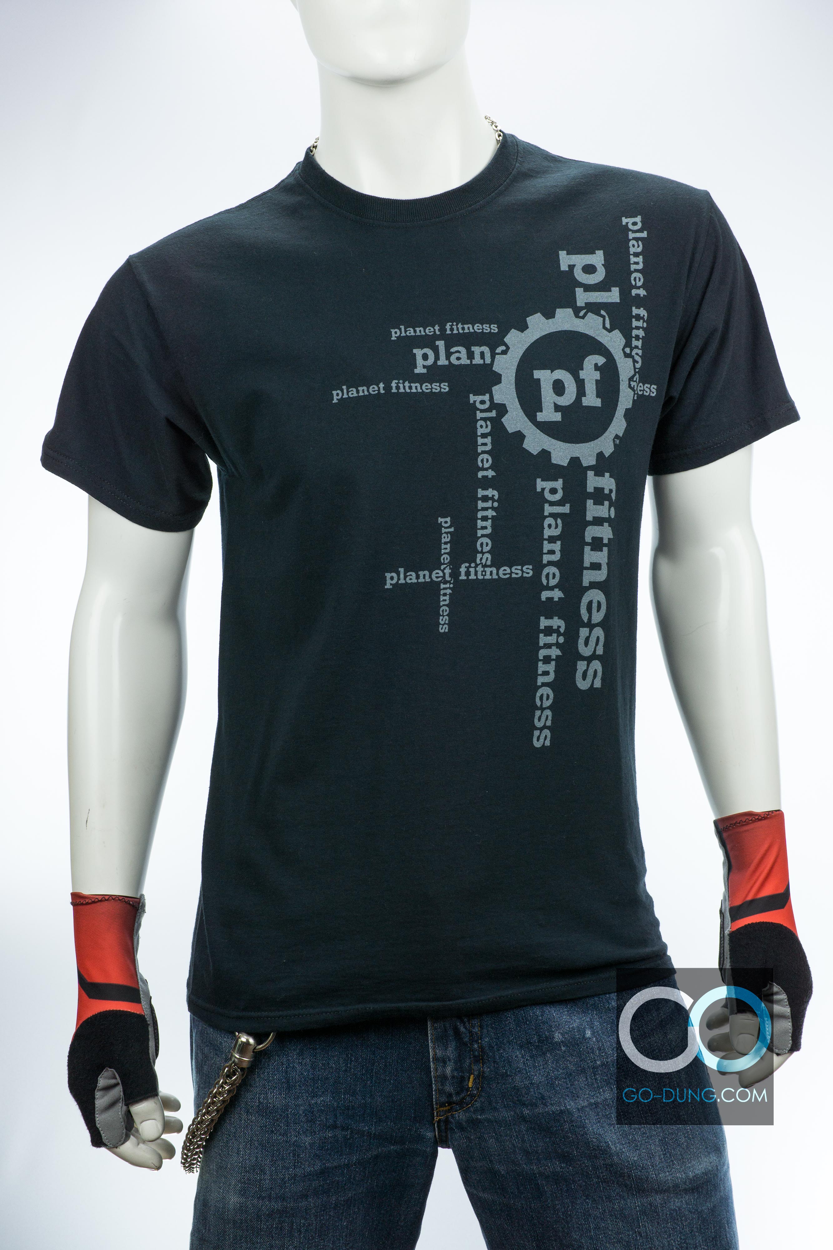 เสื้อยืด USA มือสอง FRUIT OF THE LOOM : PLANET FITNESS PLAN ผ้า 100 คอตตอน