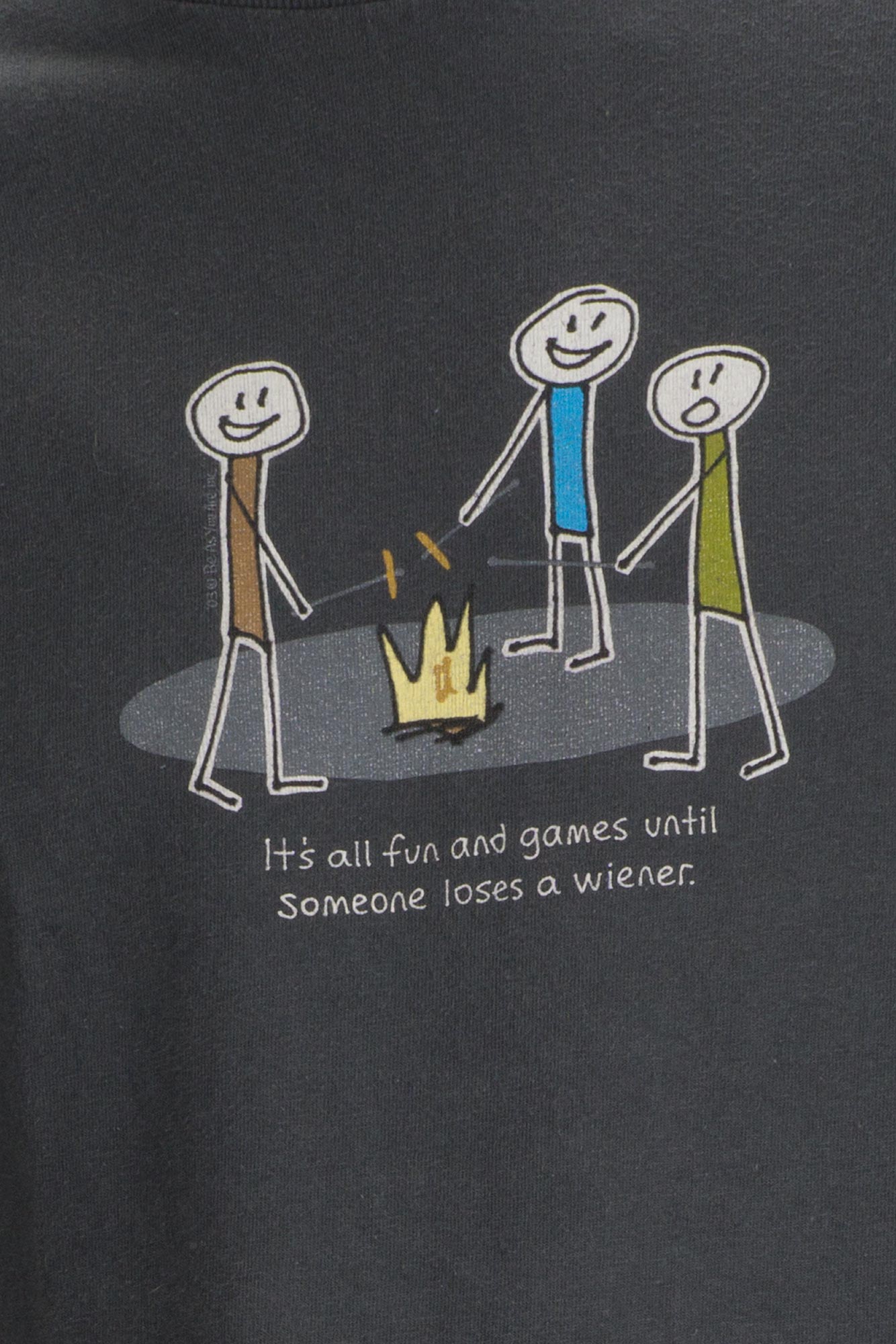 เสื้อยืดมือสองวินเทจ ลายแท้ TENNESSEE RIVER : It Also Fun And Game Until Someone Loses a wiener ผ้า 100 คอตตอน