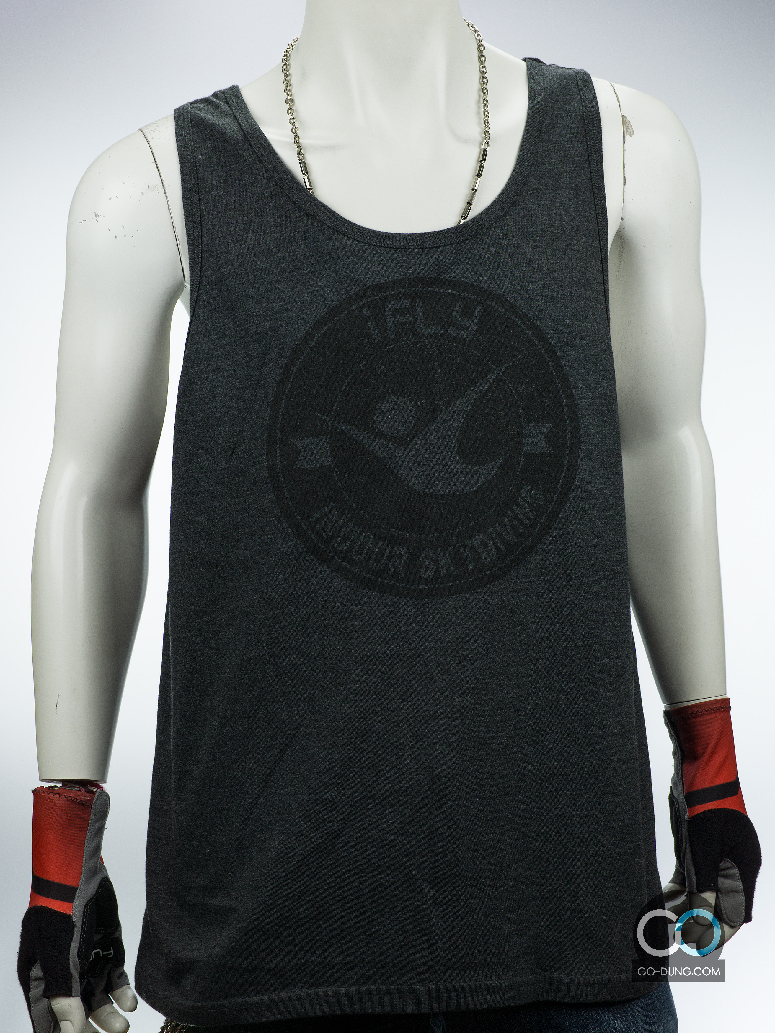 เสื้อยืดมือสอง I FLY : INDOOR SKY DIVING ผ้าบาง ผ้าผสม 52/48