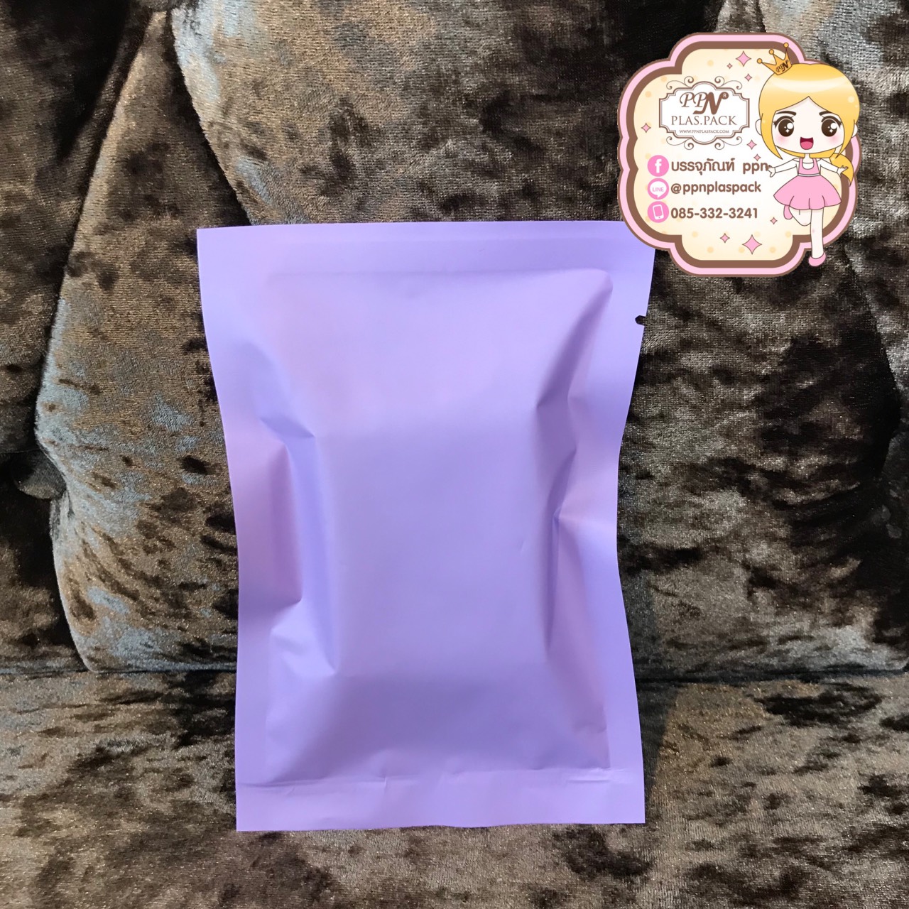 ซองฟรอยส์ สีม่วงพาสเทล ใส่สบู่ 30 g. ขนาด 3 X 5 นิ้ว