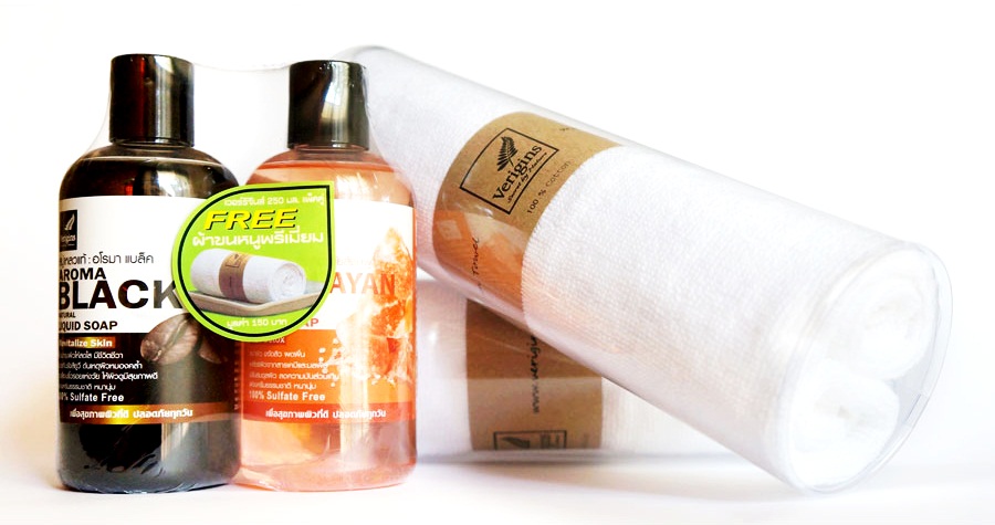สบู่เหลวแท้ อโรมา แบล็ค/Verigins Aroma Black Natural Liquid Soap 250 ml.