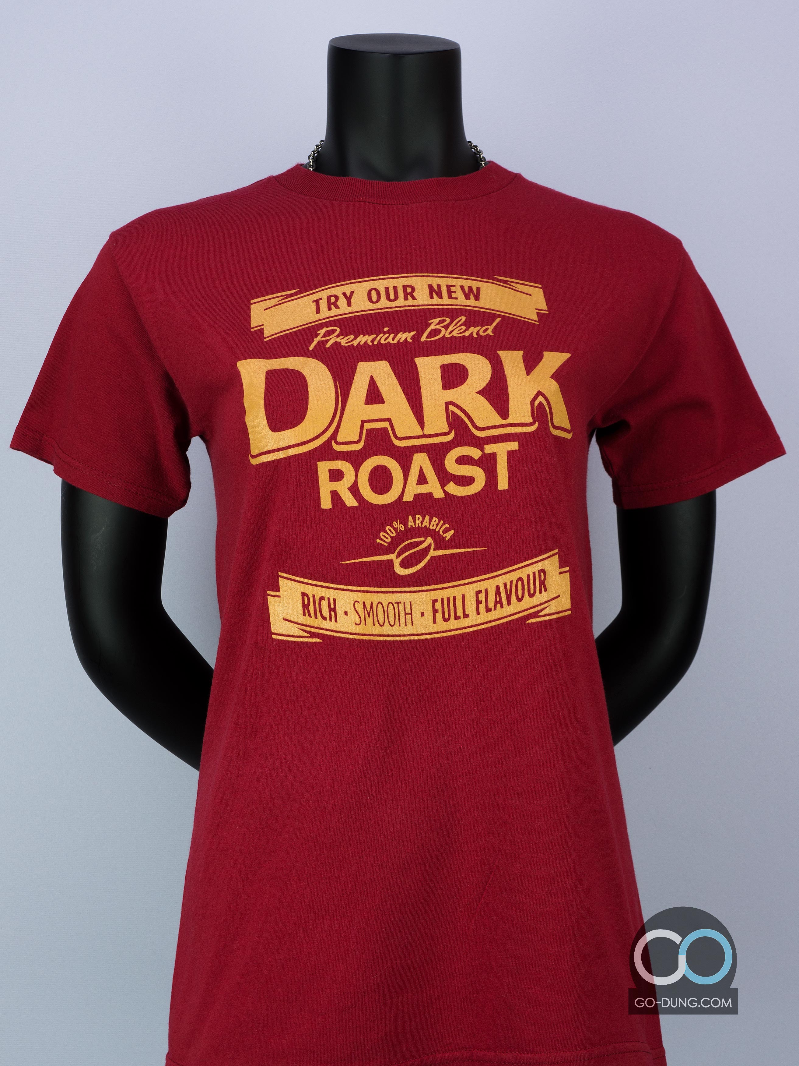 เสื้อยืดมือสอง TRYOUR NEW PREMIMUM BLEND DARK ROAST ผ้า 100 คอตตอน