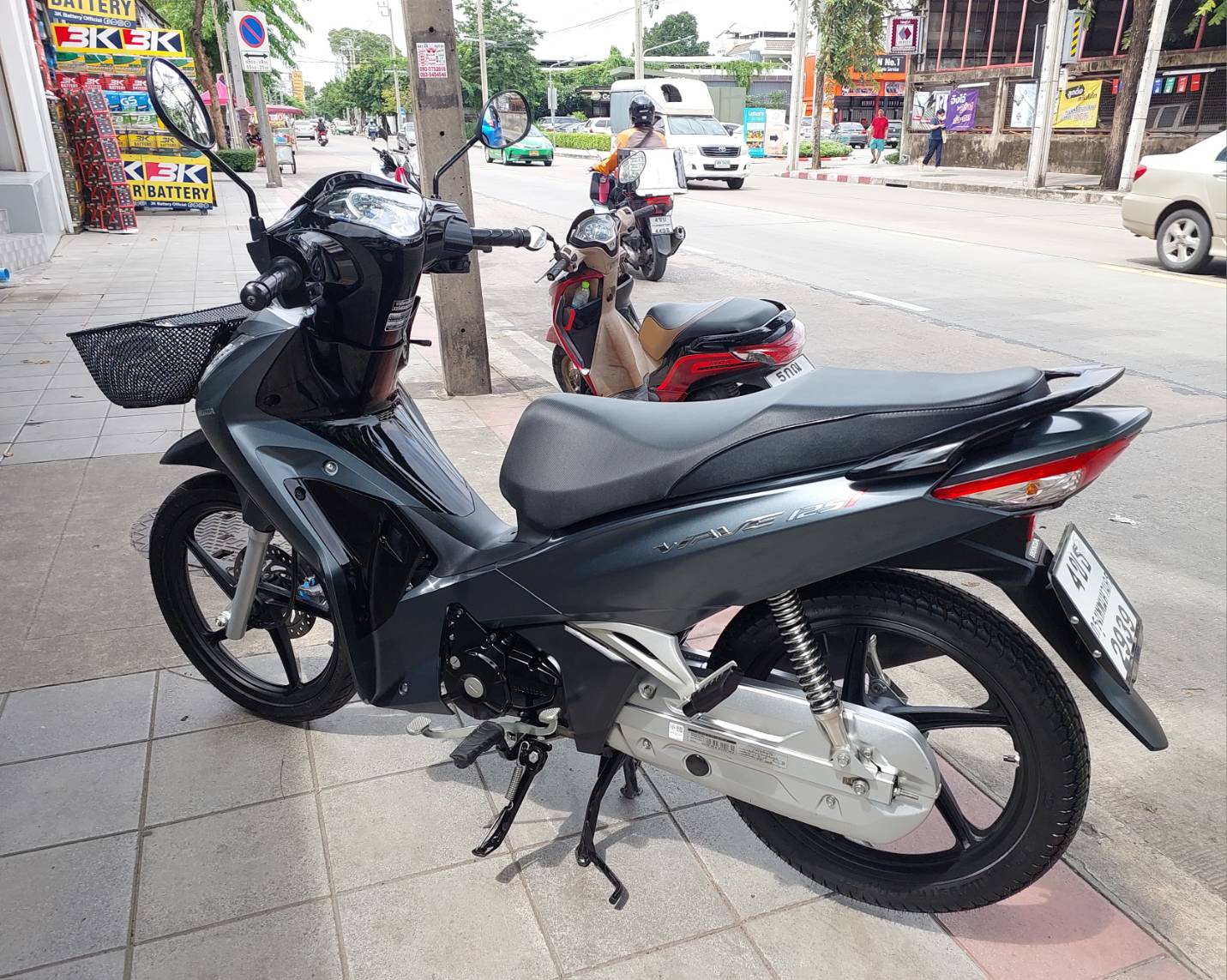 (ปิดการขาย) wave 125 led สีเทาตัวใหม่ปี 2022 รถบ้านมือเดียวซื้อสดจากป้ายแดง เช็คศูนย์ตลอด